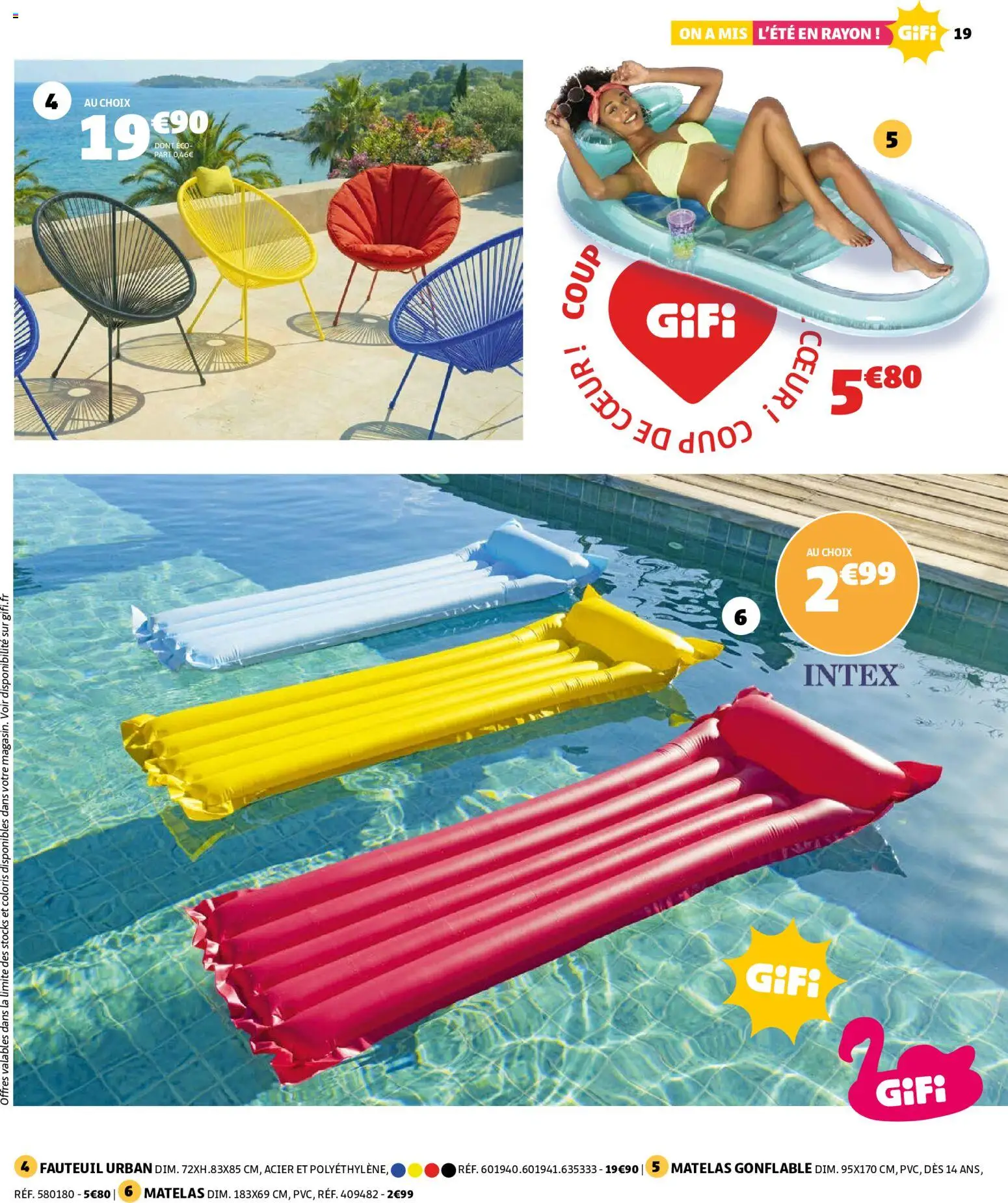 {H1} | Page: 19 | Produits: Matelas gonflable, Matelas, Fauteuil