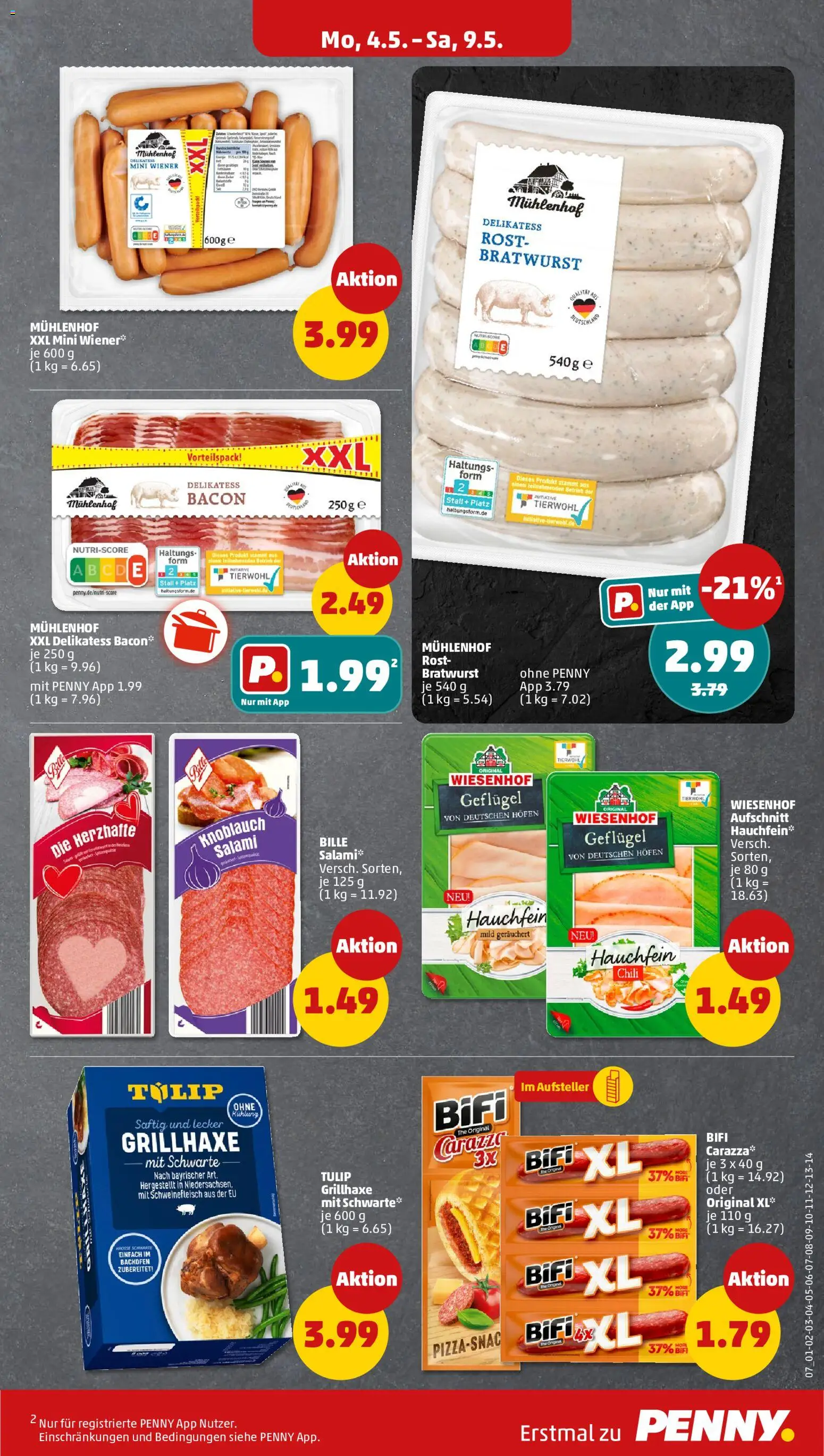 Penny Prospekt 	 – gültig ab 04.05.2026 | Seite: 11 | Produkte: Bratwurst, Knoblauch, Chili, Salami