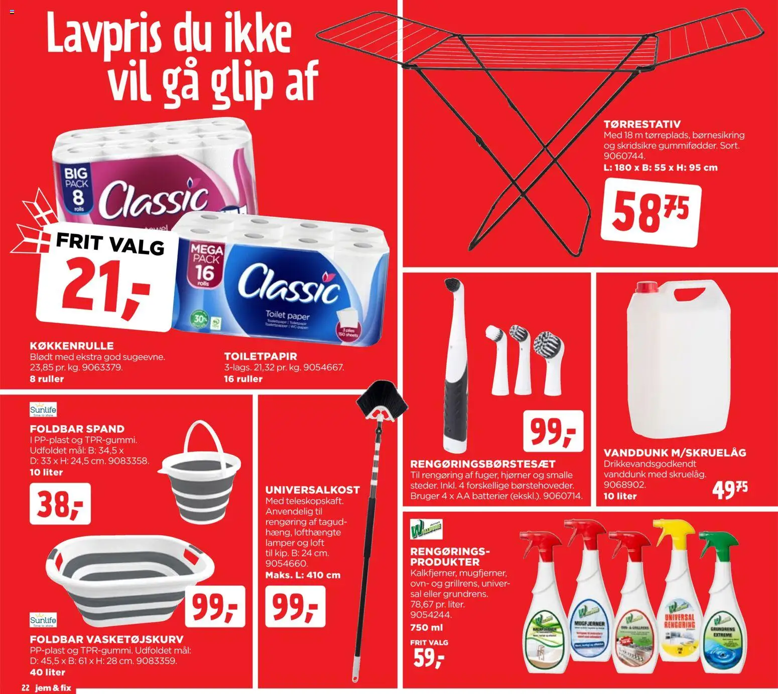 Jem & fix tilbudsavis – gyldig fra 14.06.2026 | Side: 22 | Produkter: Toilet, Batterier, Ovn
