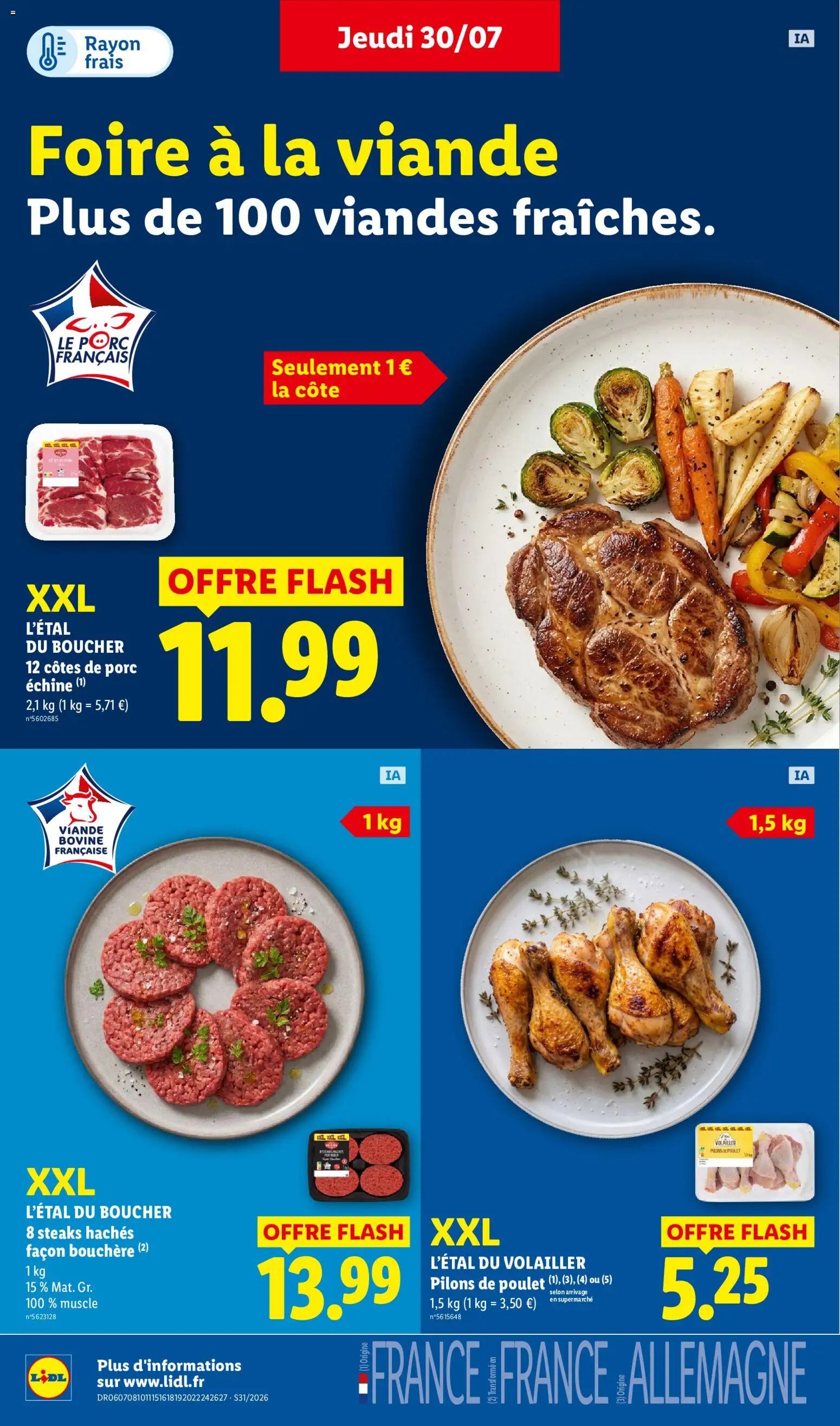 {H1} | Page: 8 | Produits: Steaks hachés façon, Viande, Porc, Viande bovine