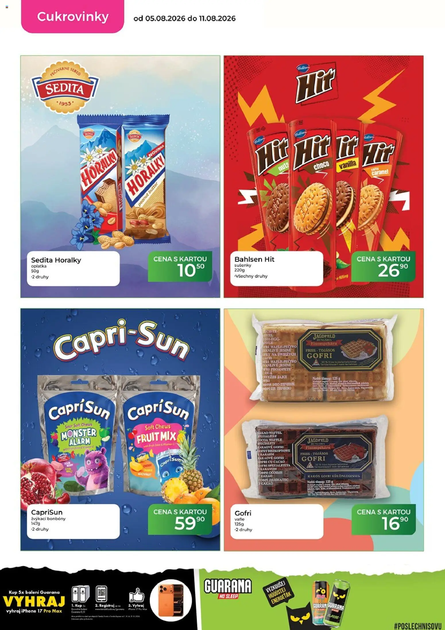 Tamda Foods leták od 05.08.2026 | Strana: 32 | Produkty: Monster, Iphone, Pečivo, Sušenky