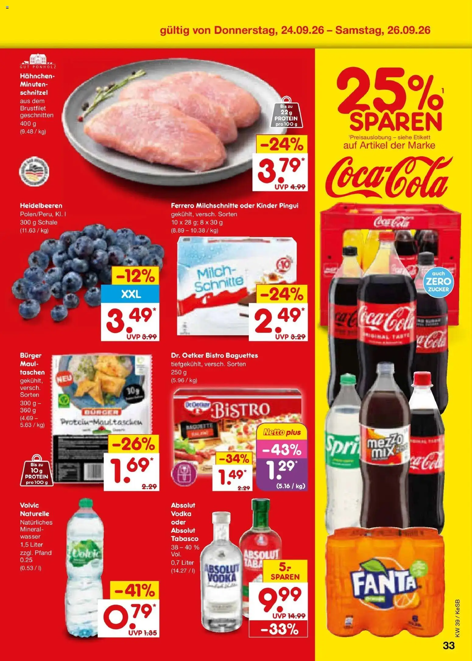 Netto Marken-Discount Prospekt Koblenz – gültig ab 21.09.2026 | Seite: 47 | Produkte: Taschen, Burger, Wasser, Vodka