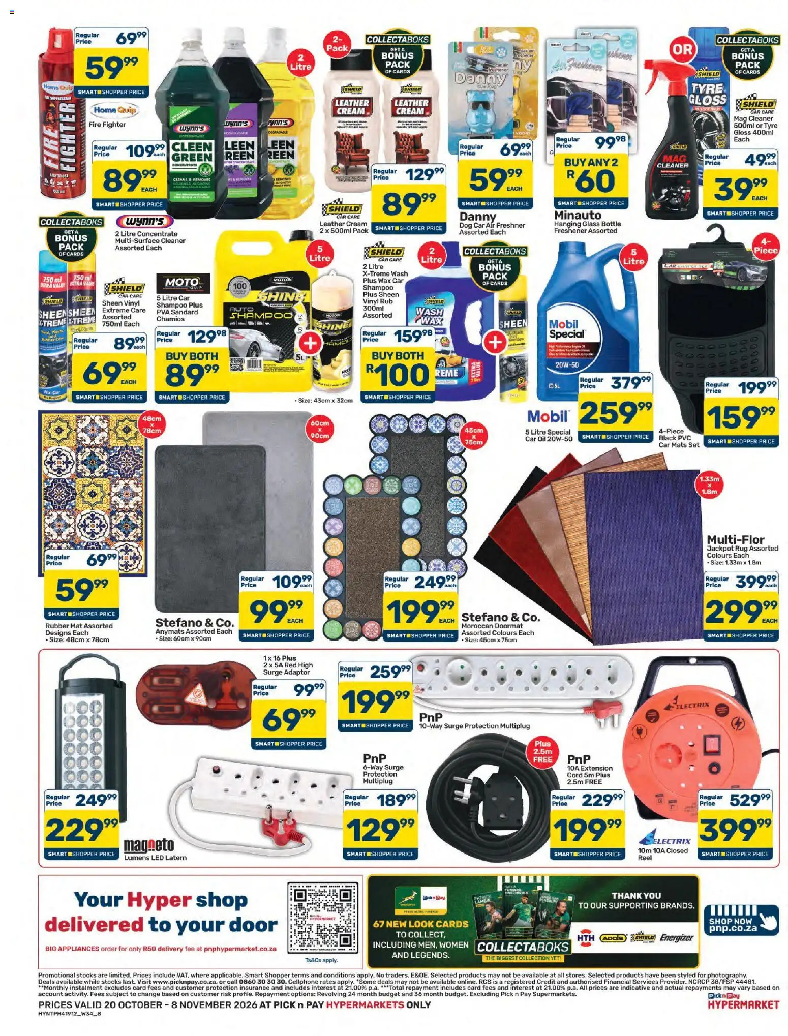 New Pick n Pay catalogue – valid from 20/10/2026 | Page: 8 | Products: Gloss, Rug, Doormat, Cream cream