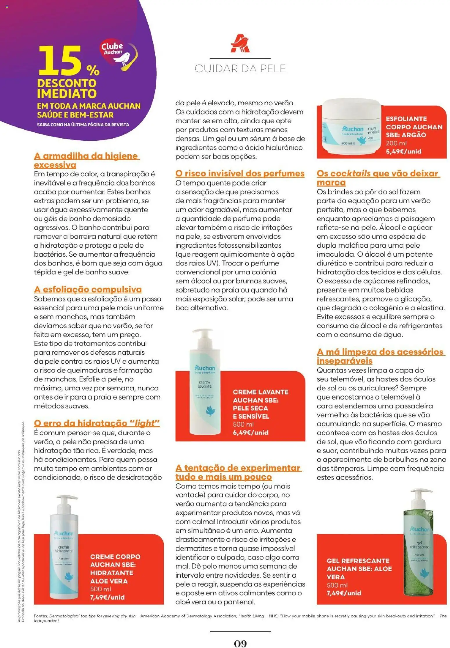 Auchan - Solares  Especial Cabelo │ válido de 02/08/2026 | Página: 9 | Produtos: Óculos, Perfumes, Perfume, Cocktails
