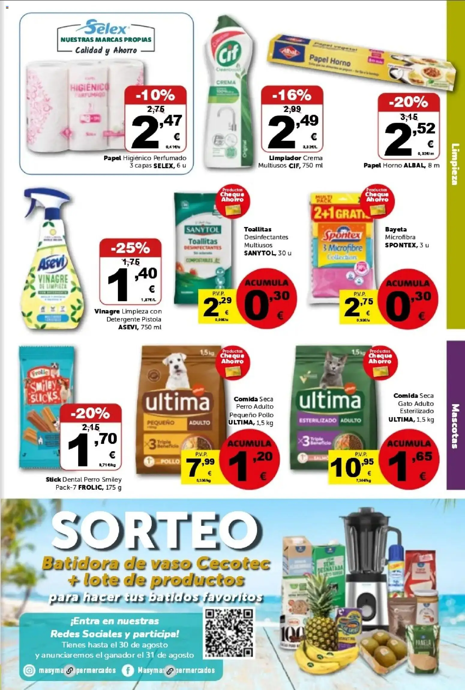 Masymas folleto │ válido desde el 21/08/2026 | Página: 17 | Productos: Papel higienico, Horno, Batidora, Vinagre