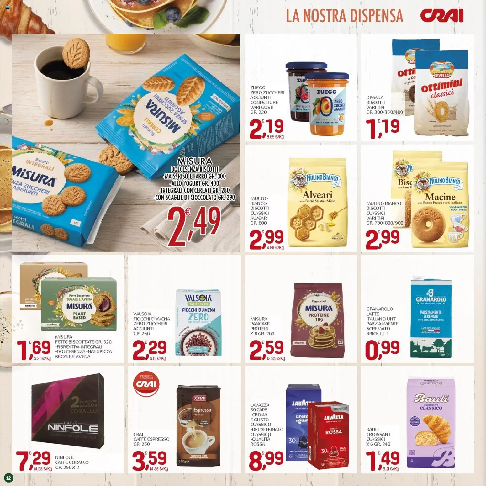 Volantino CRAI del 06/08/2026 | Pagina: 12 | Prodotti: Crema, Yogurt, Biscotti, Fiocchi