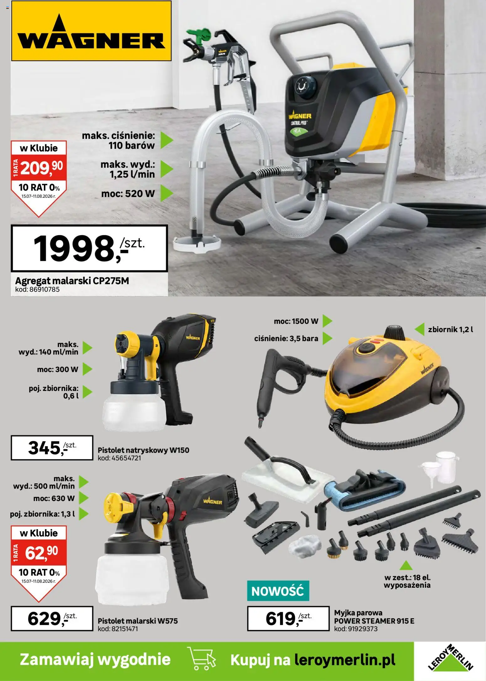 Leroy Merlin gazetka od 15.07.2026 | Strona: 27 | Produkty: Myjka parowa
