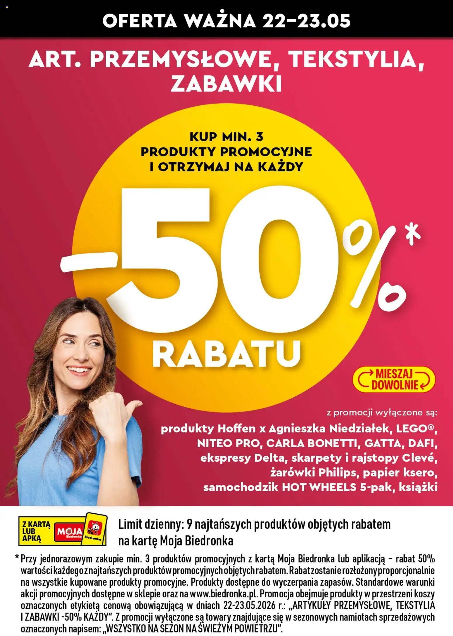Biedronka gazetka - Hity i inspiracje od 25.05.2026 | Strona: 3 | Produkty: Rajstopy, Książki, Żarówki, Tekstylia