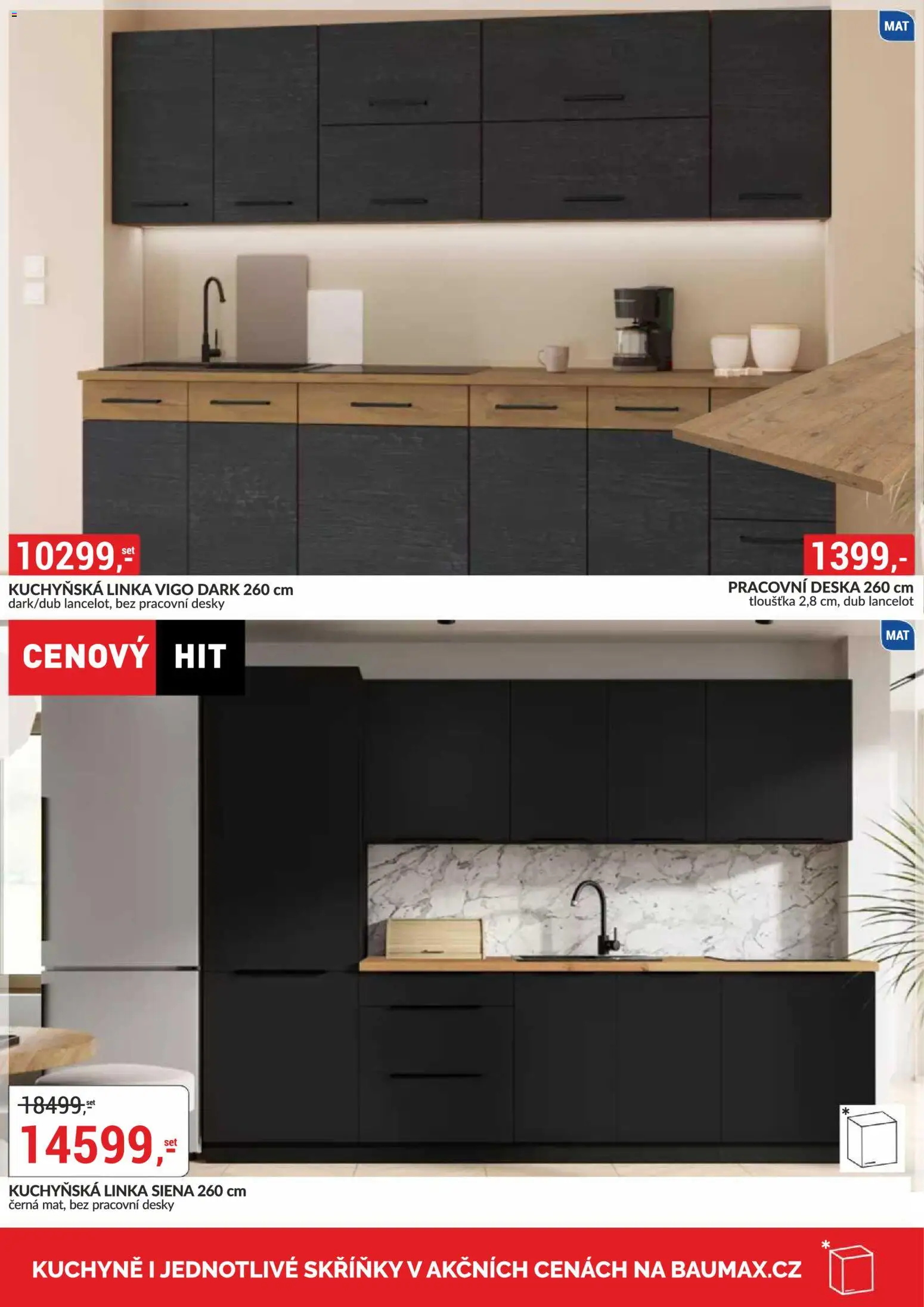 BAUMAX leták - Vaše bydlení, vaše pravidla od 01.07.2026 | Strana: 52 | Produkty: Kuchyňská linka, Pracovní deska, Desky, Kuchyně