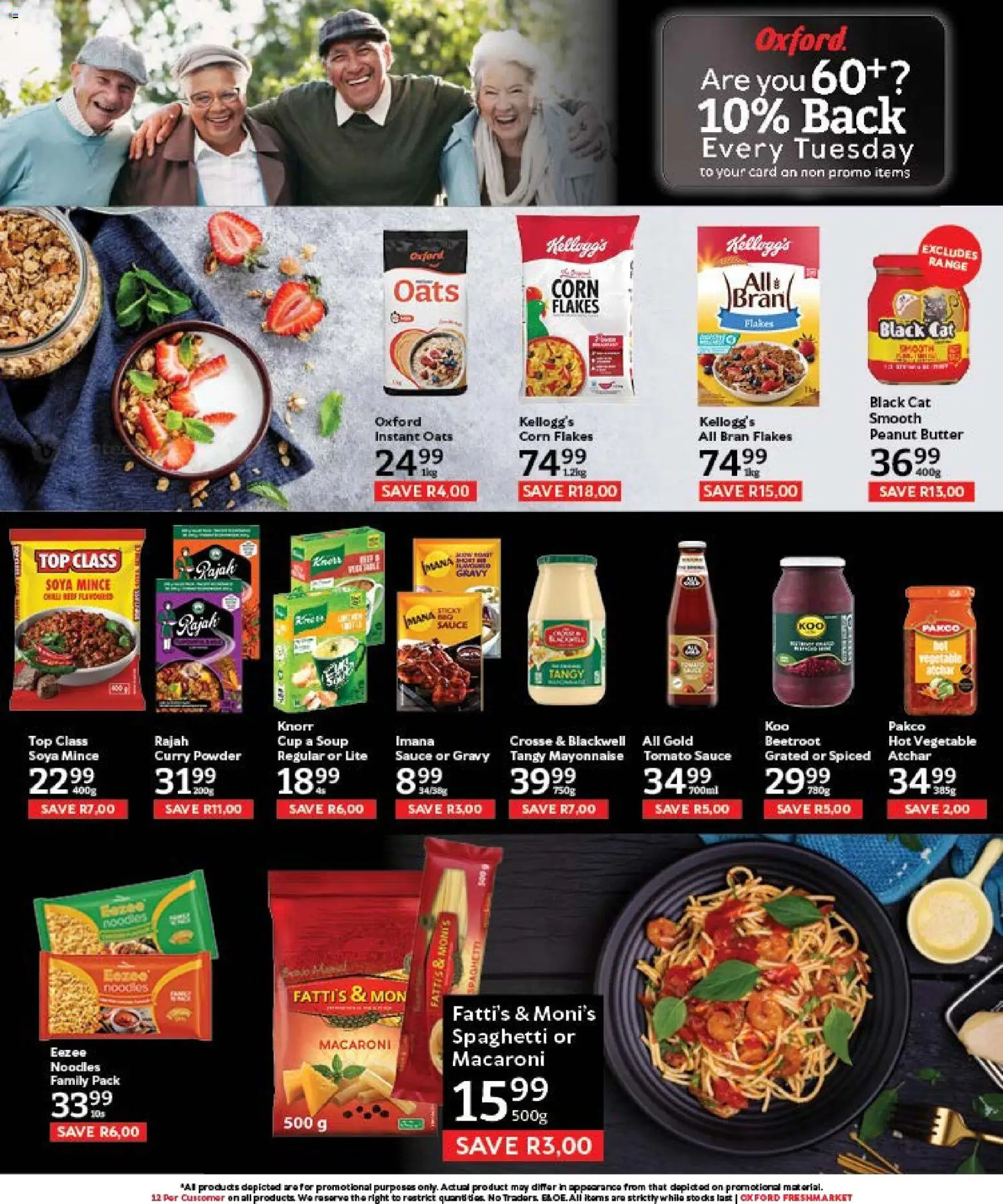 New Oxford Freshmarket catalogue – valid from 26/08/2026 | Page: 7 | Products: Corn flakes, Soup, Peanut butter, Gravy