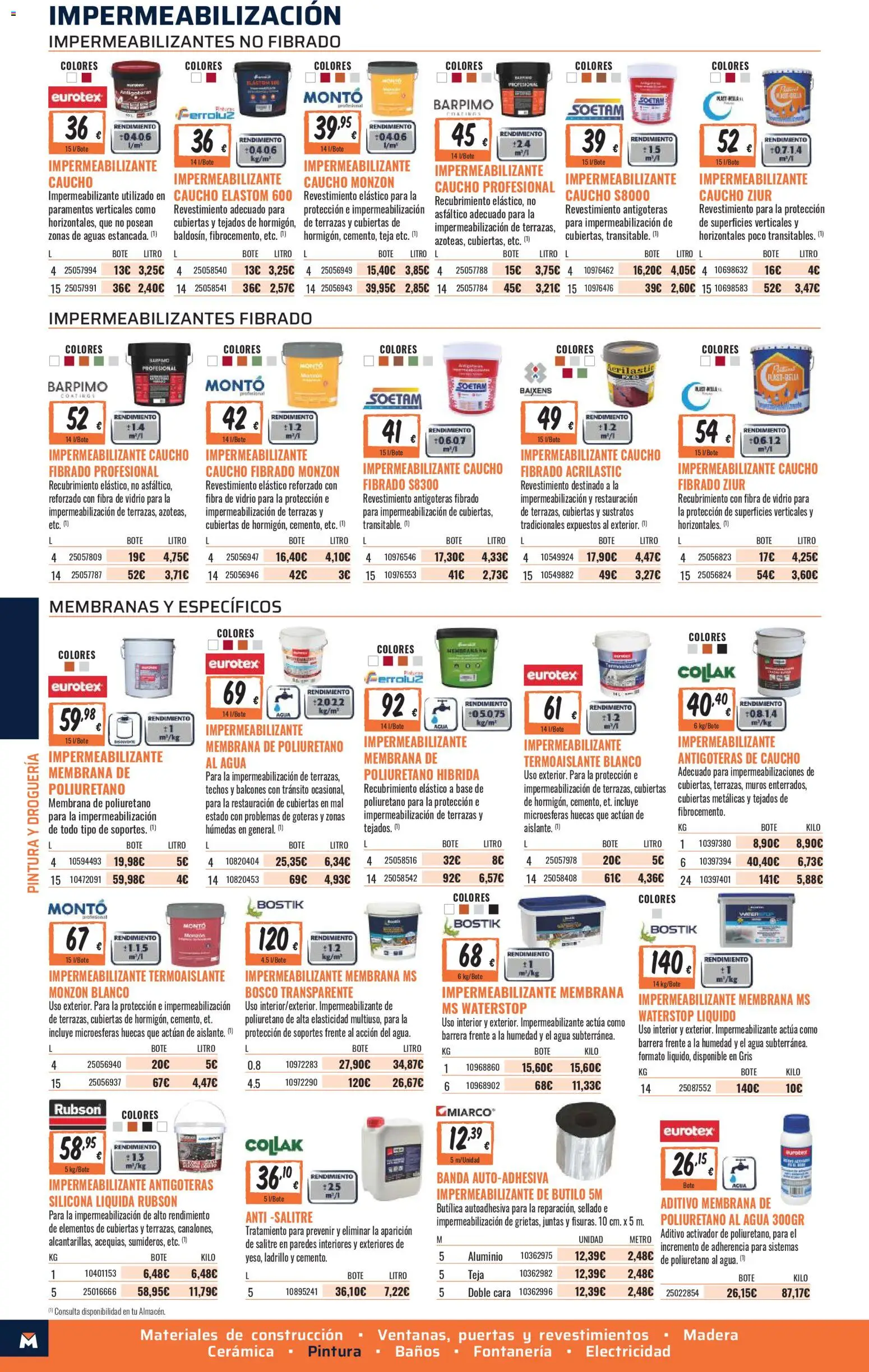 Obramat - Reformas Otono Imprenta Almacenes 26 Murcia 2026 │ válido desde el 09/10/2026 | Página: 46 | Productos: Té, Agua, Puertas