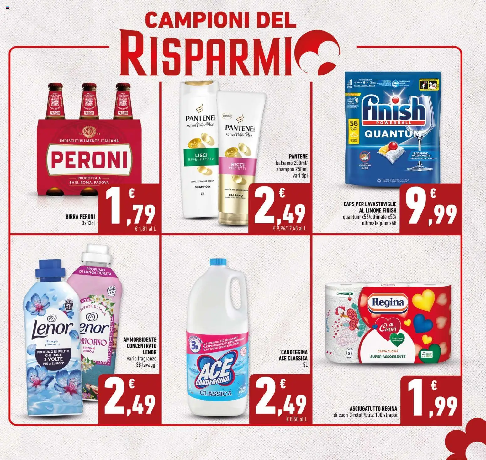 Volantino Conad del 09/09/2026 | Pagina: 3 | Prodotti: Ammorbidente, Lavastoviglie, Asciugatutto, Profumo