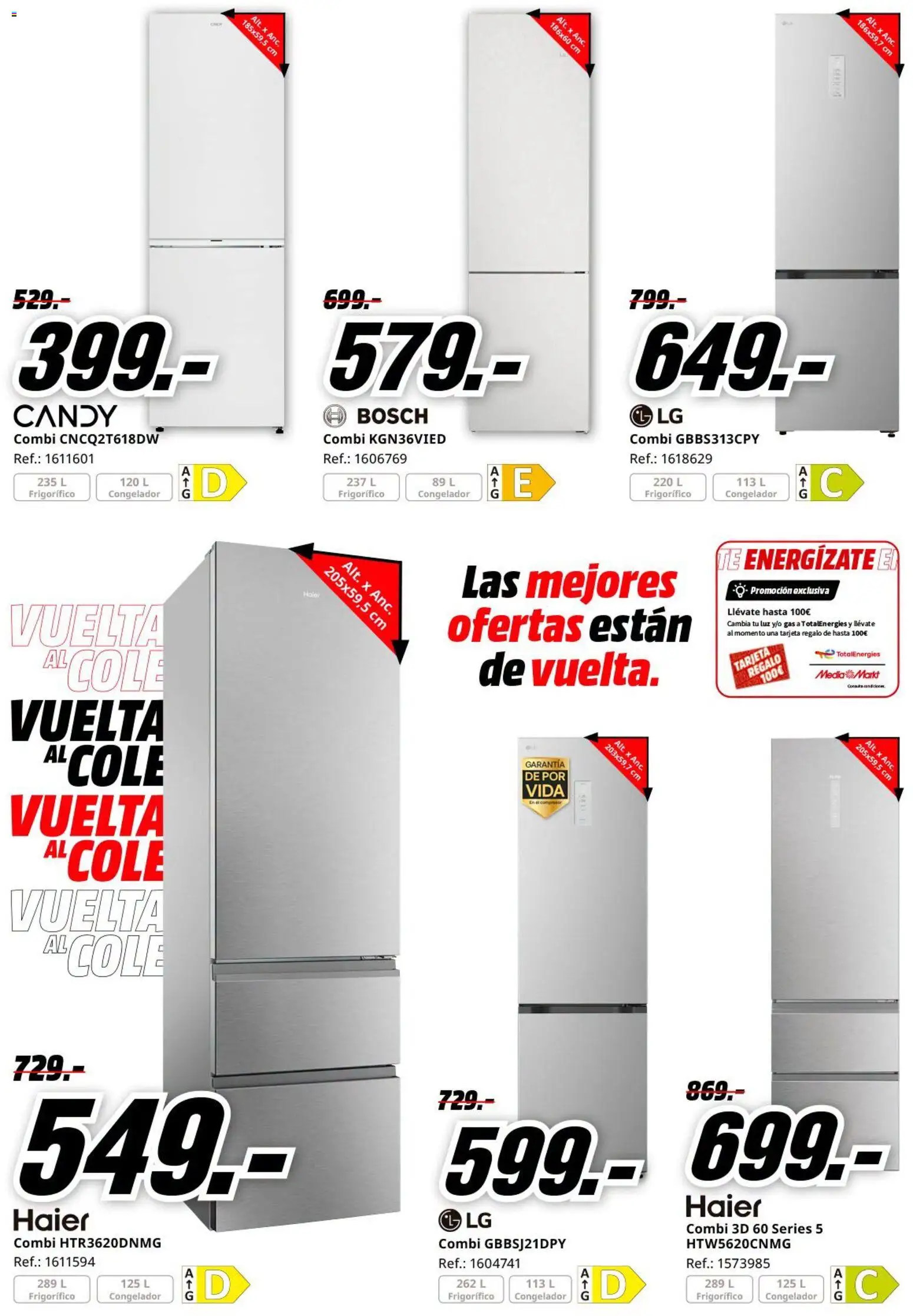 Media Markt Vuelta al Cole │ válido desde el 26/08/2026 | Página: 29 | Productos: Congelador, Combi