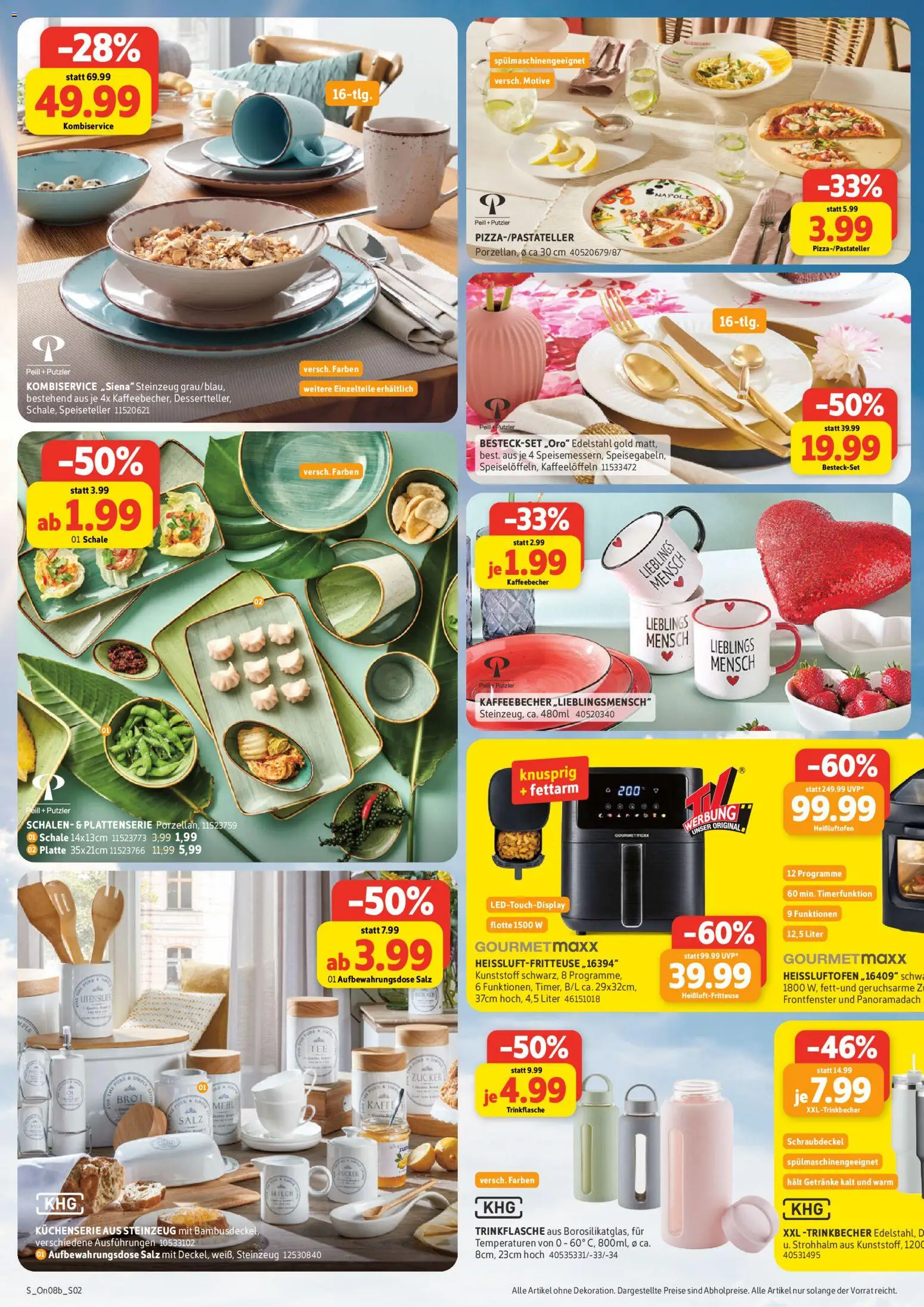 Sconto Spezialprospekt – gültig ab 12.08.2026 | Seite: 2 | Produkte: Mehl, Salz, Brot, Heißluftfritteuse