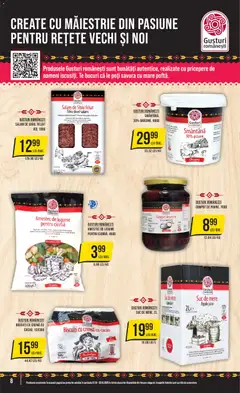 Ofertele Mega Image valabile de la 22.10.2026 | Pagină: 8 | Produse: Salam, Prune, Sirop, Legume