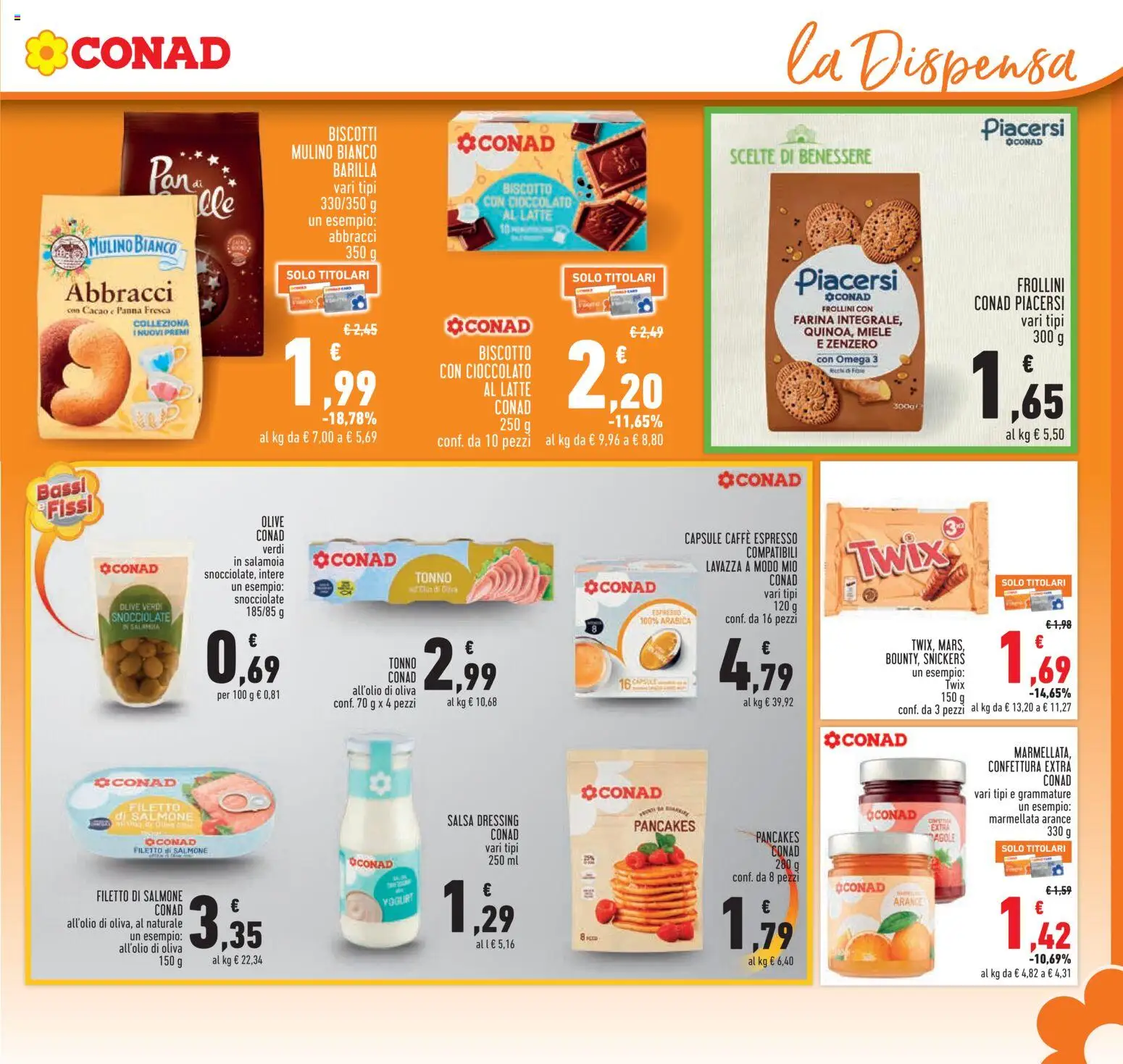 Volantino Conad del 18.06.2026 | Pagina: 15 | Prodotti: Caffè, Panna, Olive, Tonno