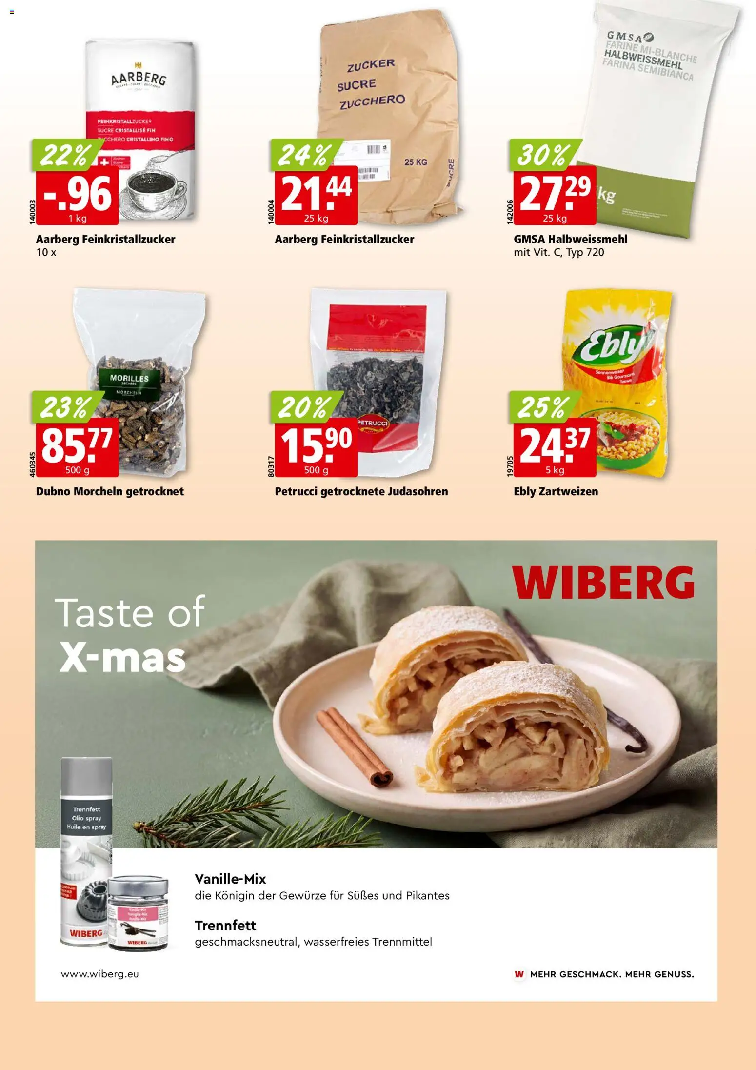 Aligro aktionen Chavannes, Matran, Genf, Sitten – gültig ab 02.11.2026 | Seite: 22 | Produkte: Gewürze, Zucker