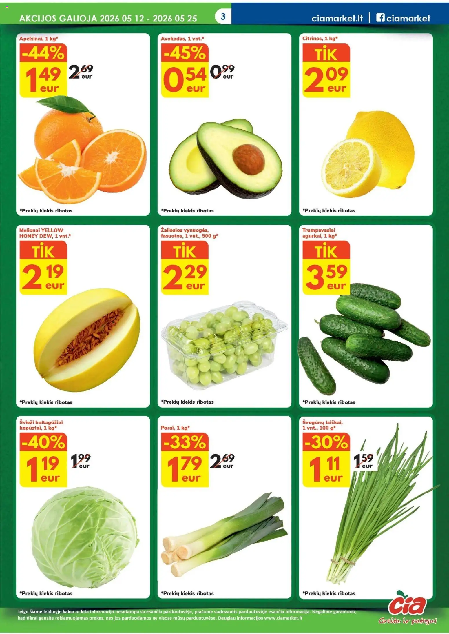 ČIA MARKET akcijos nuo 12.05.2026 | Puslapis: 3