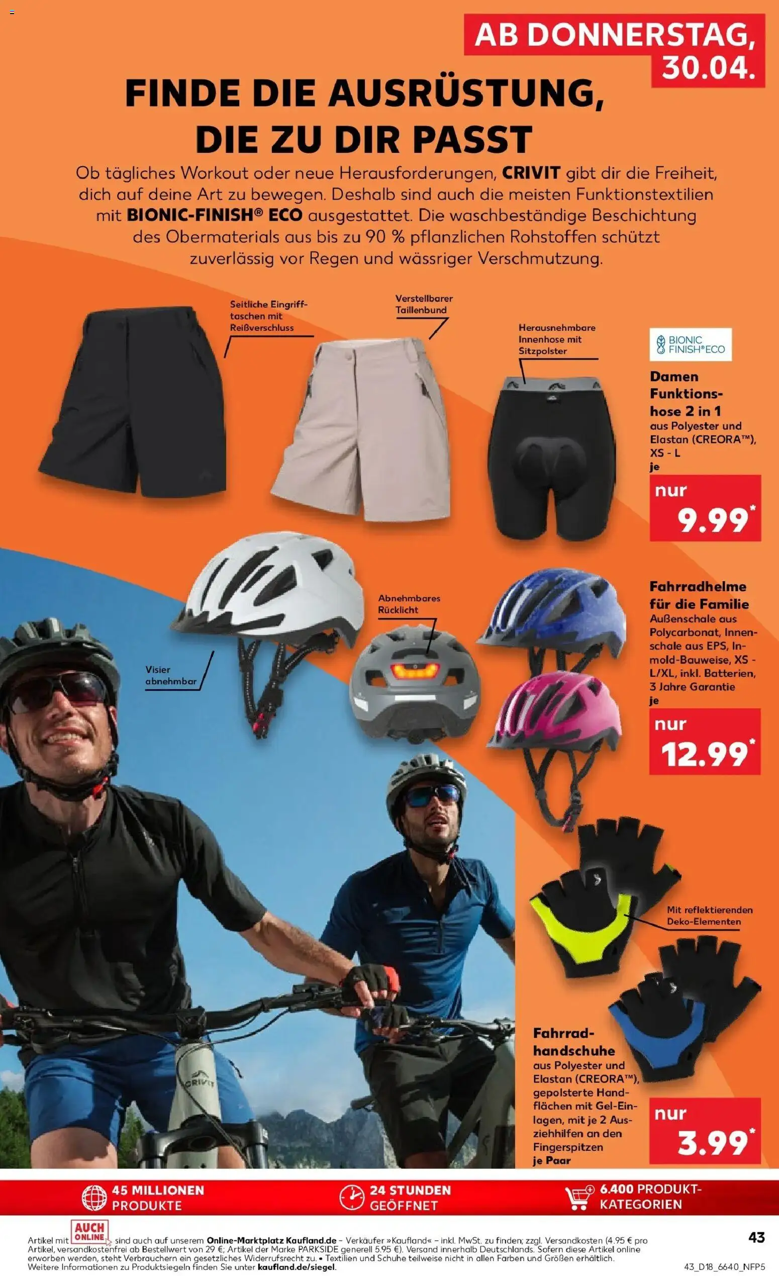 Prospekt Kaufland ab 30.04.2026 » Angebote Online zum Blättern | Seite: 43 | Produkte: Hose, Handschuhe
