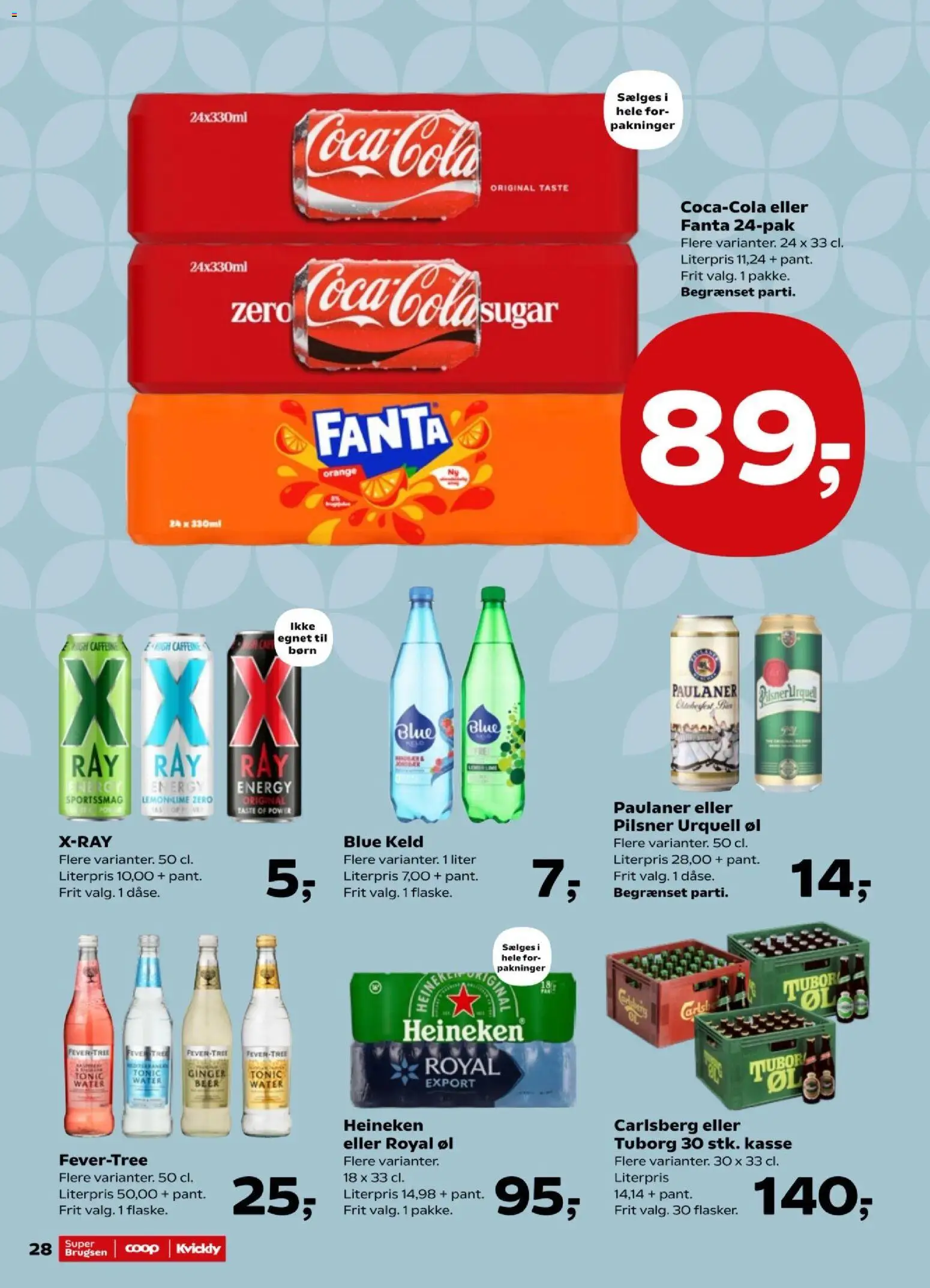 Super Brugsen tilbudsavis – gyldig fra 28/08/2026 | Side: 32 | Produkter: Øl, Jordbær, Lime, Fanta