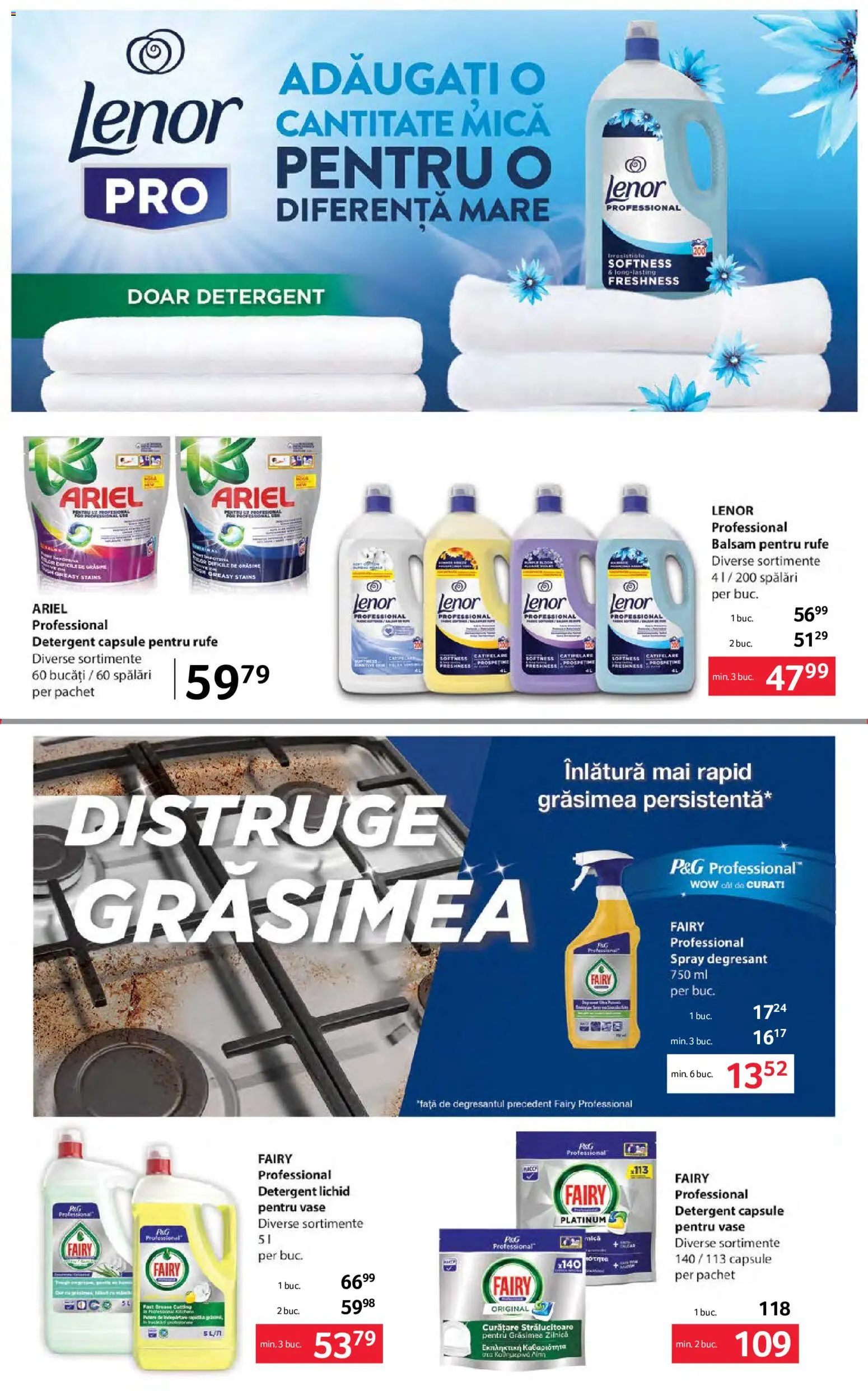 Noul catalog Selgros – valabil de la 18.09.2026 | Pagină: 23 | Produse: Detergent Capsule, Vase, Balsam, Detergent