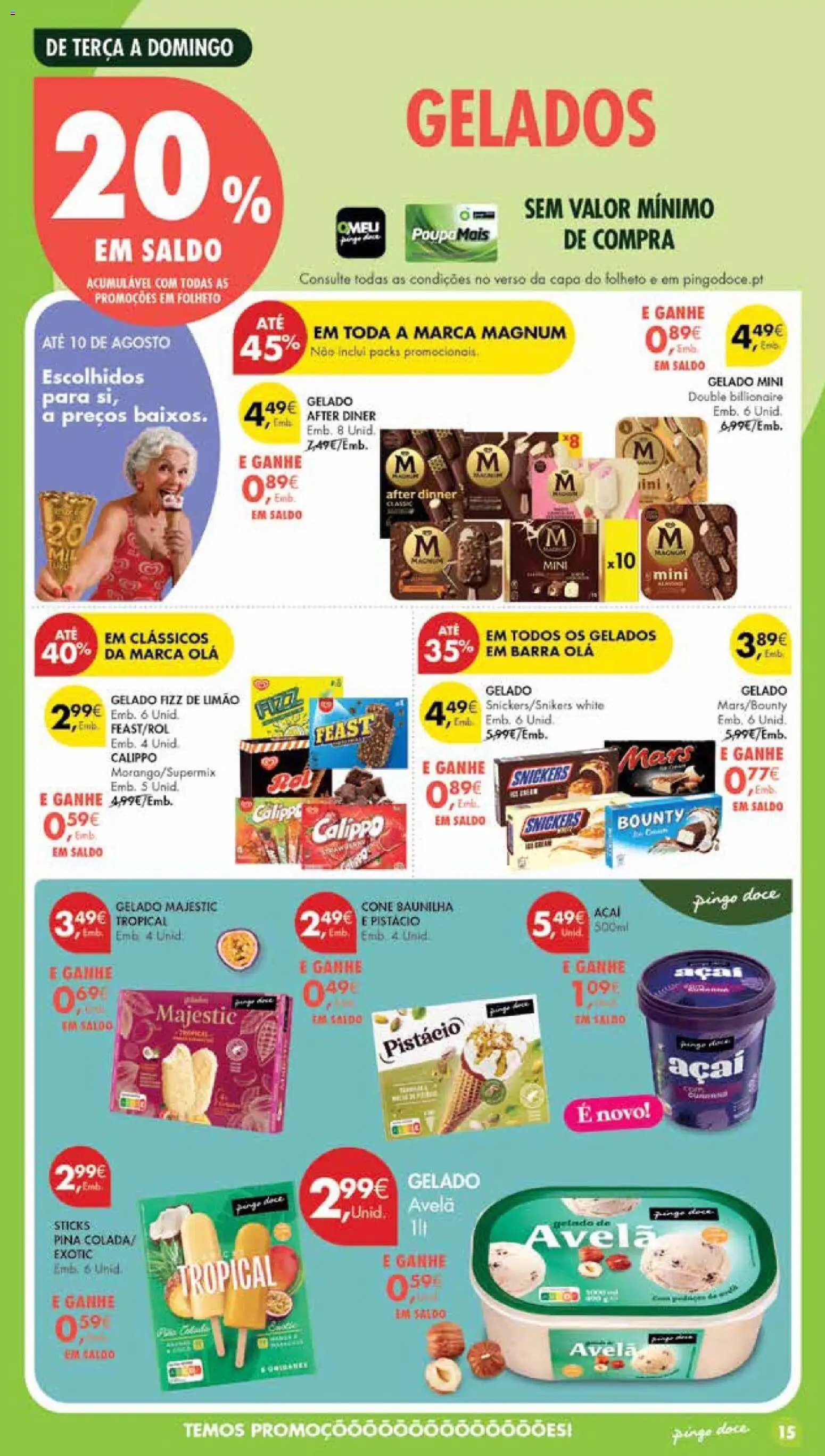Pingo Doce Poupe Esta Semana Madeira │ válido de 04/08/2026 | Página: 15 | Produtos: Açai, Gelado