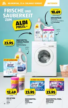 Aldi aktionen ab 18.06.2026 gültig | Seite: 36 | Produkte: Weichspüler, Waschmittel
