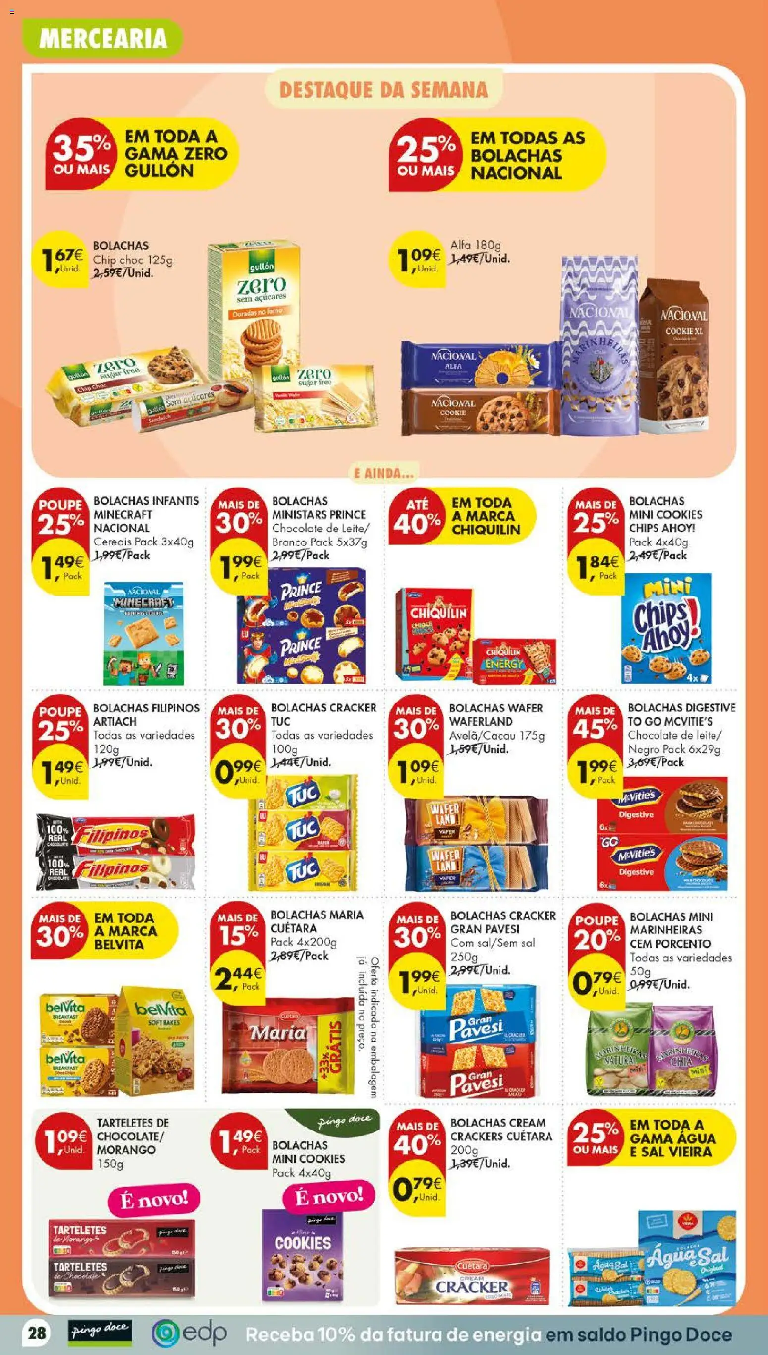 Pingo Doce folheto Poupe Este Fim de Semana │ válido de 29/10/2026 | Página: 32 | Produtos: Filipinos, Mercearia, Bolachas, Cereais