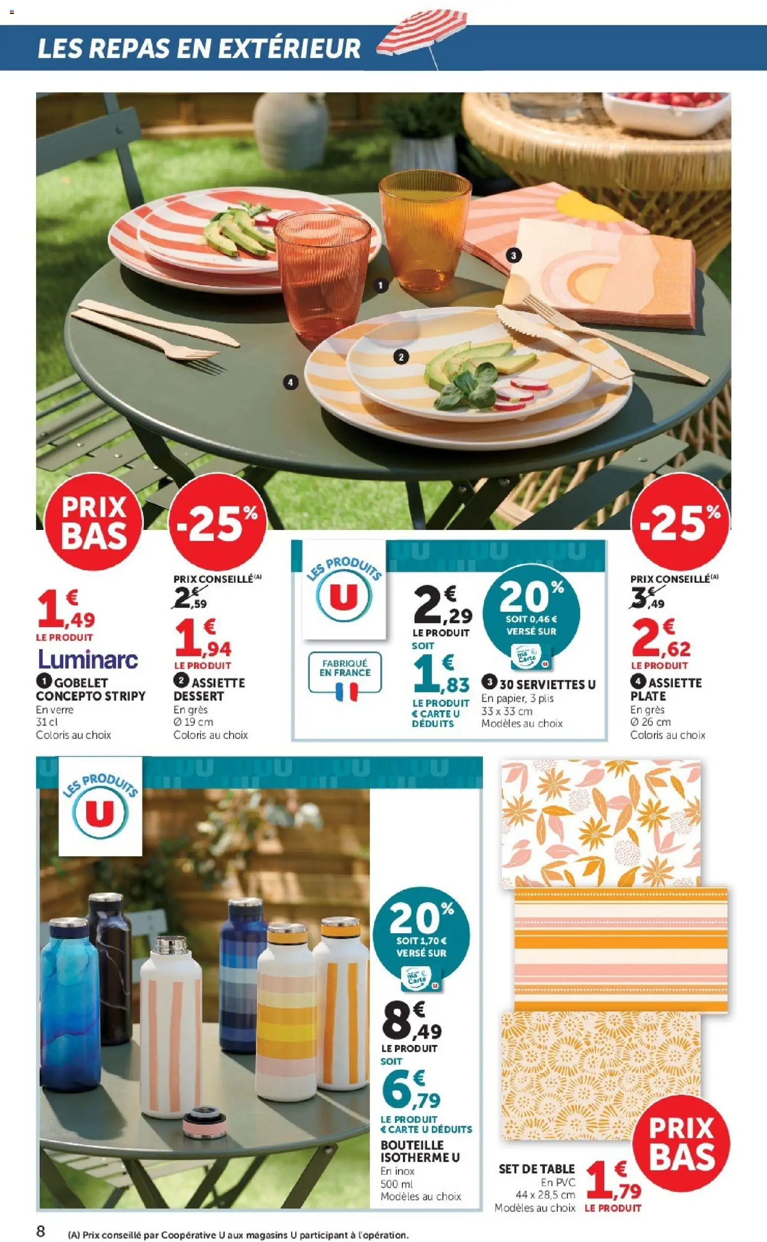 {H1} | Page: 8 | Produits: Table
