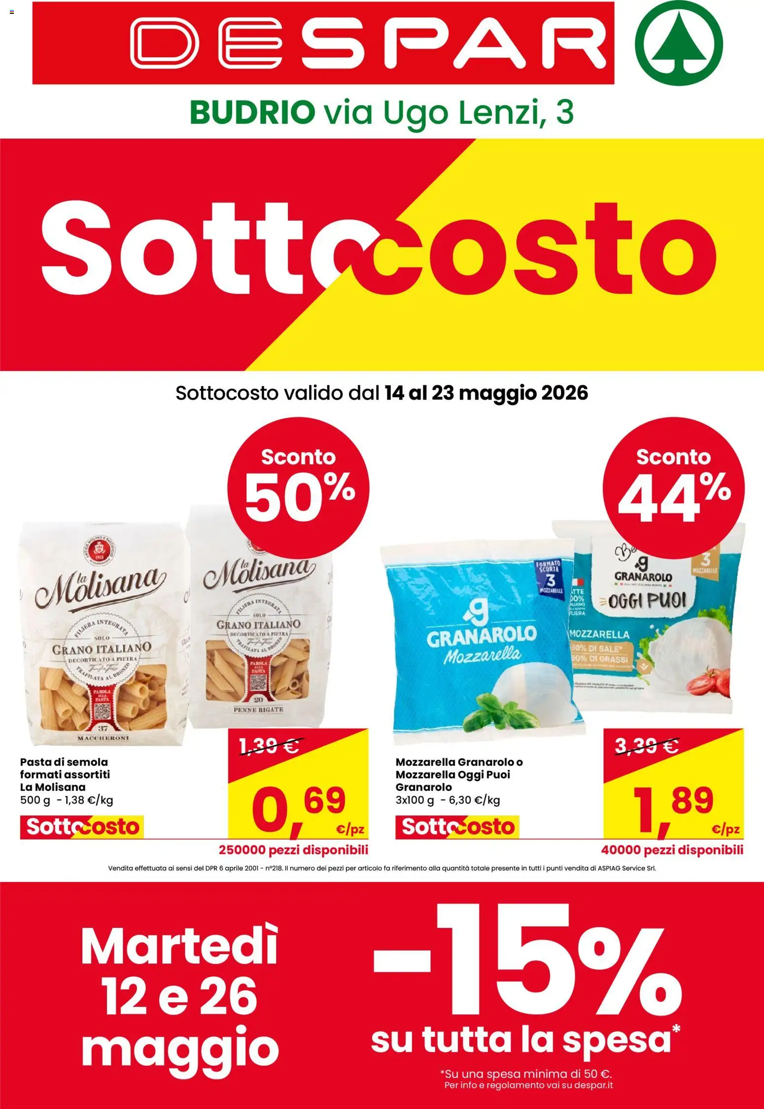 Volantino Despar del 14.05.2026 | Pagina: 1