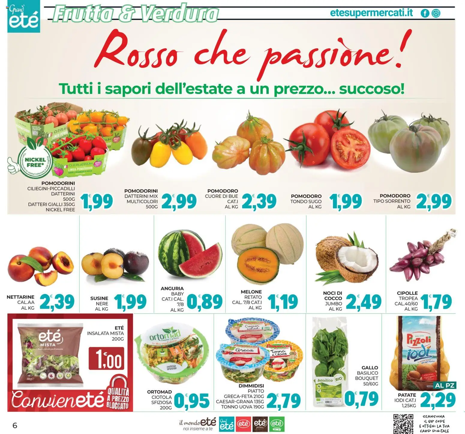 Volantino Eté del 16/07/2026 | Pagina: 6 | Prodotti: Tè, Patate, Piatto, Sugo