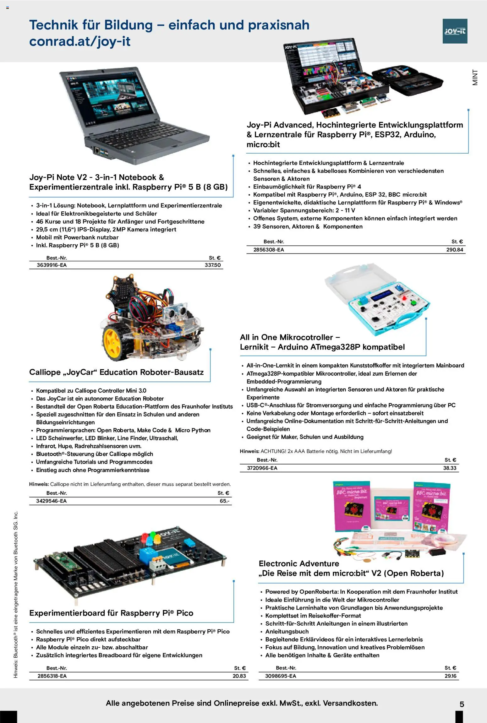 Conrad Zukunft Bilduna gültig ab 05.10.2026 | Seite: 5 | Produkte: PC, Kamera, Roboter, Batterie
