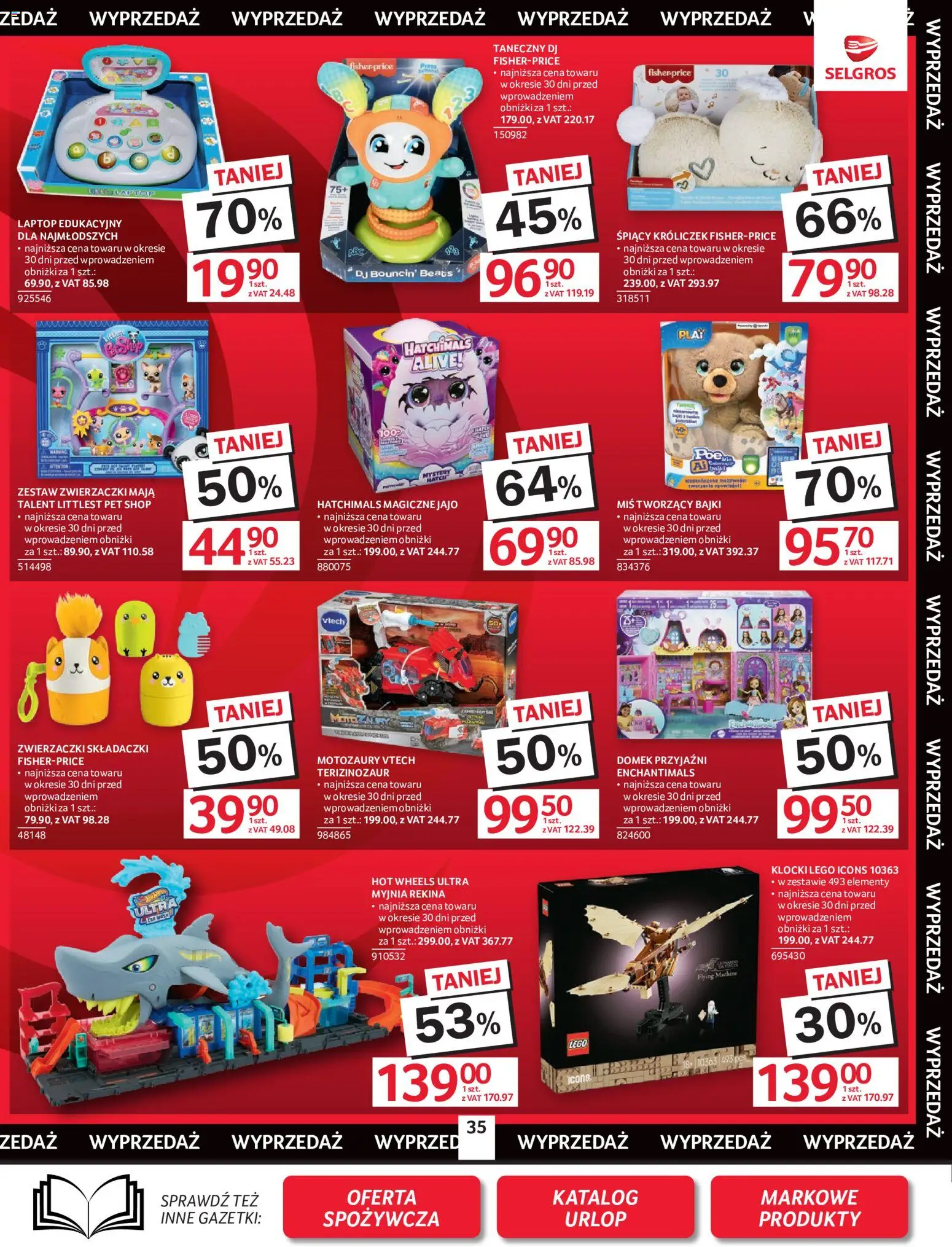 Selgros cash&carry gazetka - Oferta przemysłowa od 18.06.2026 | Strona: 37 | Produkty: Laptop, Lego, Klocki Lego