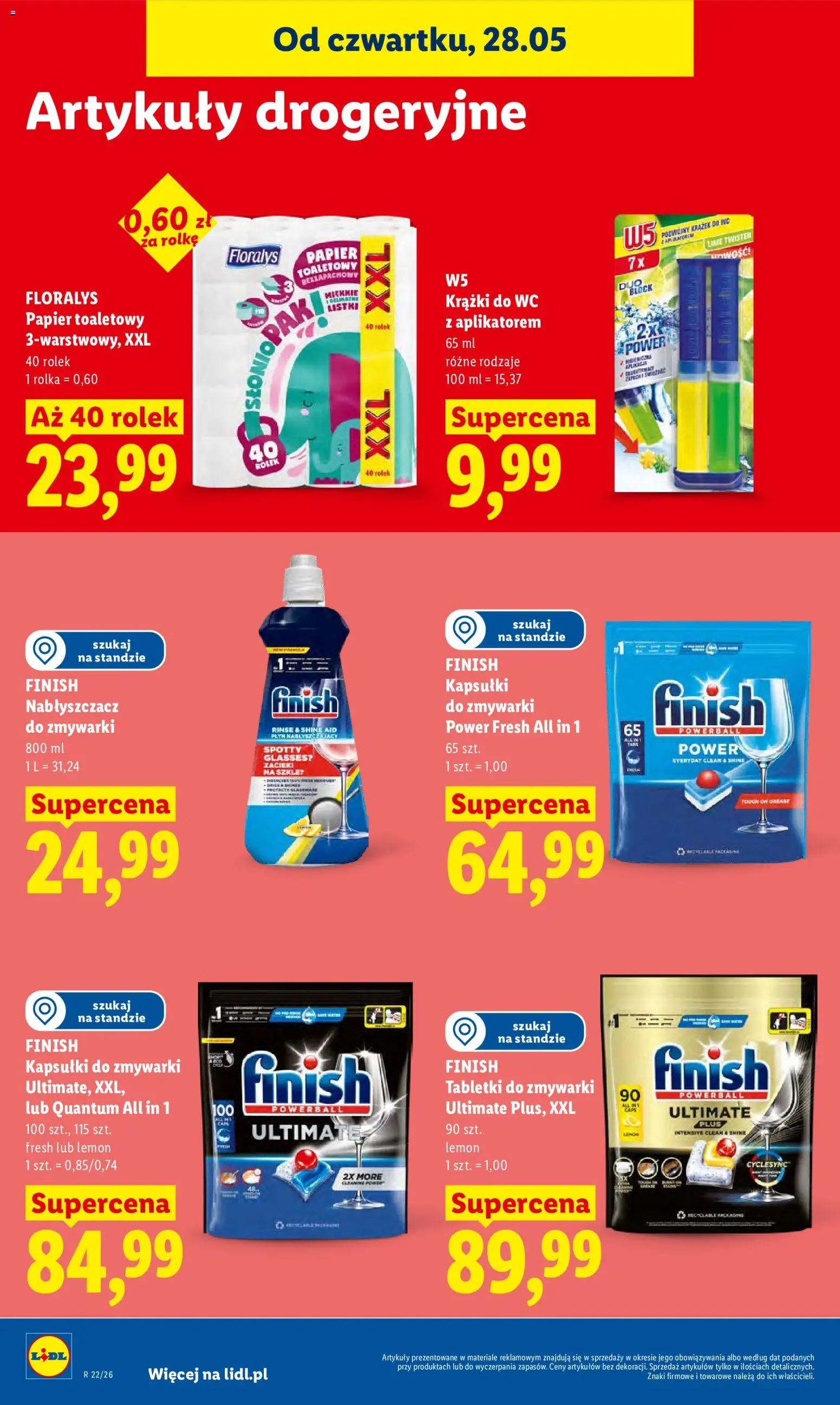 Lidl Polsko leták od 28.05.2026 | Strana: 82 | Produkty: Finish, Wc