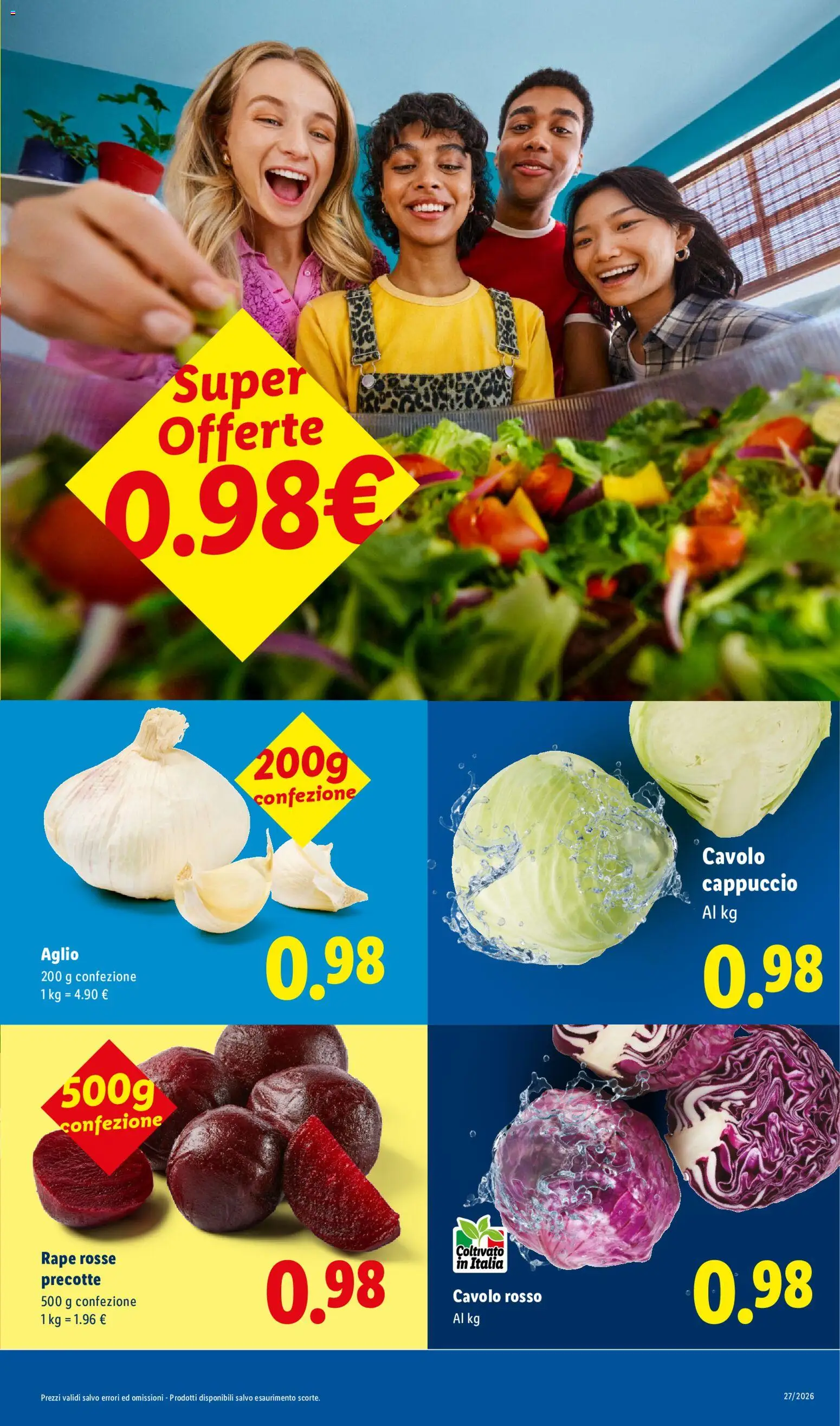 Volantino Lidl del 23/07/2026 | Pagina: 3 | Prodotti: Aglio, Cavolo, Cappuccio
