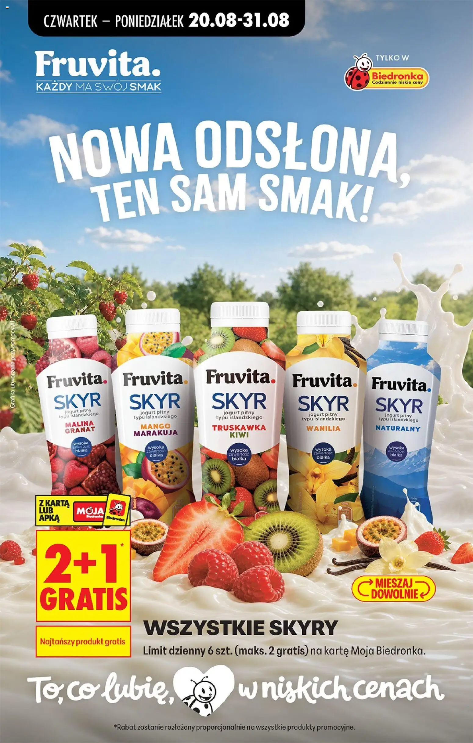 Biedronka Polsko leták - Codziennie niskie ceny od 20.08.2026 | Strana: 61 | Produkty: Mango, Kiwi, Skyr, Marakuja