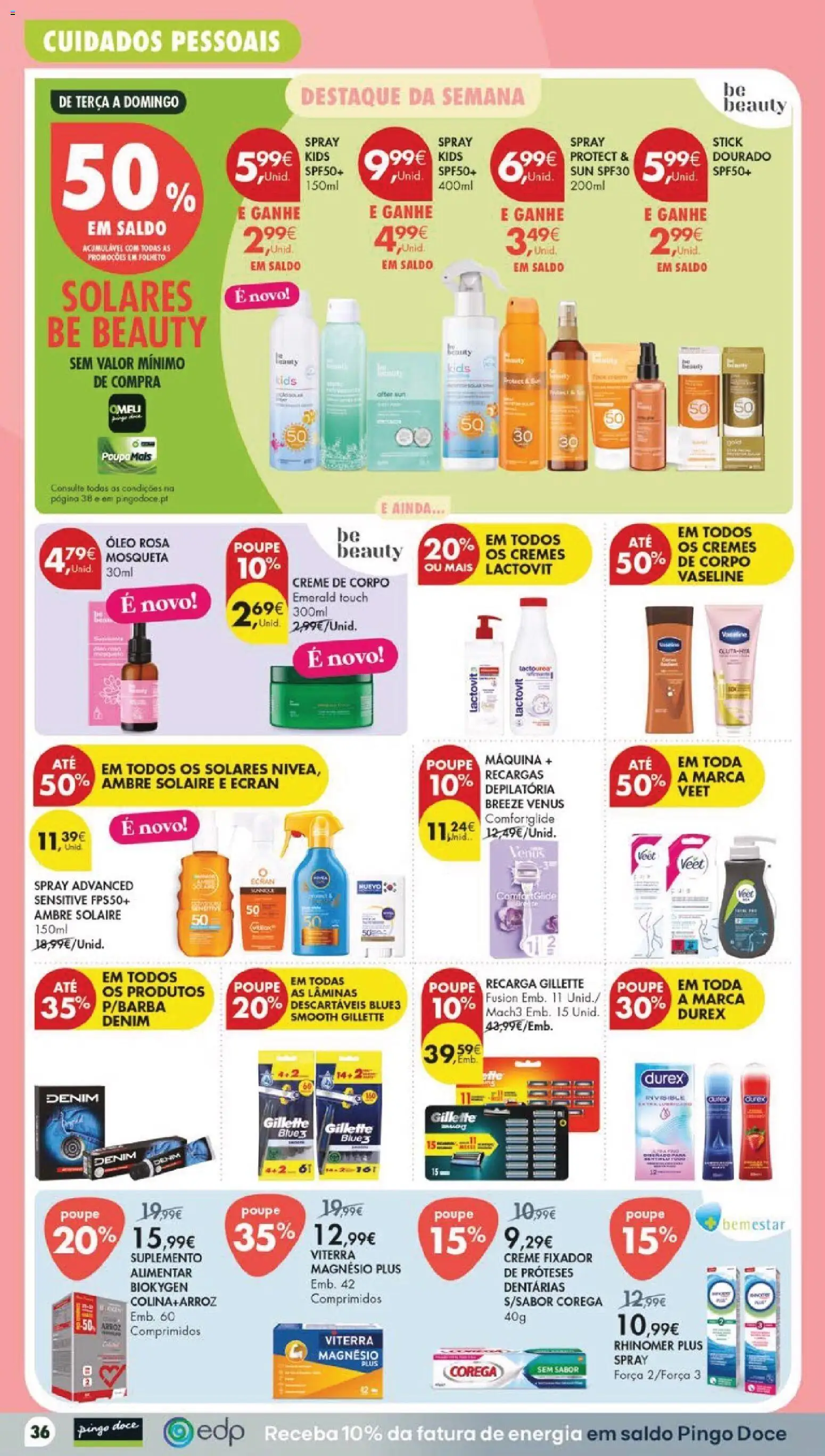 Pingo Doce folheto │ válido de 11/08/2026 | Página: 42 | Produtos: Creme de corpo, Óleo, Arroz, Fixador