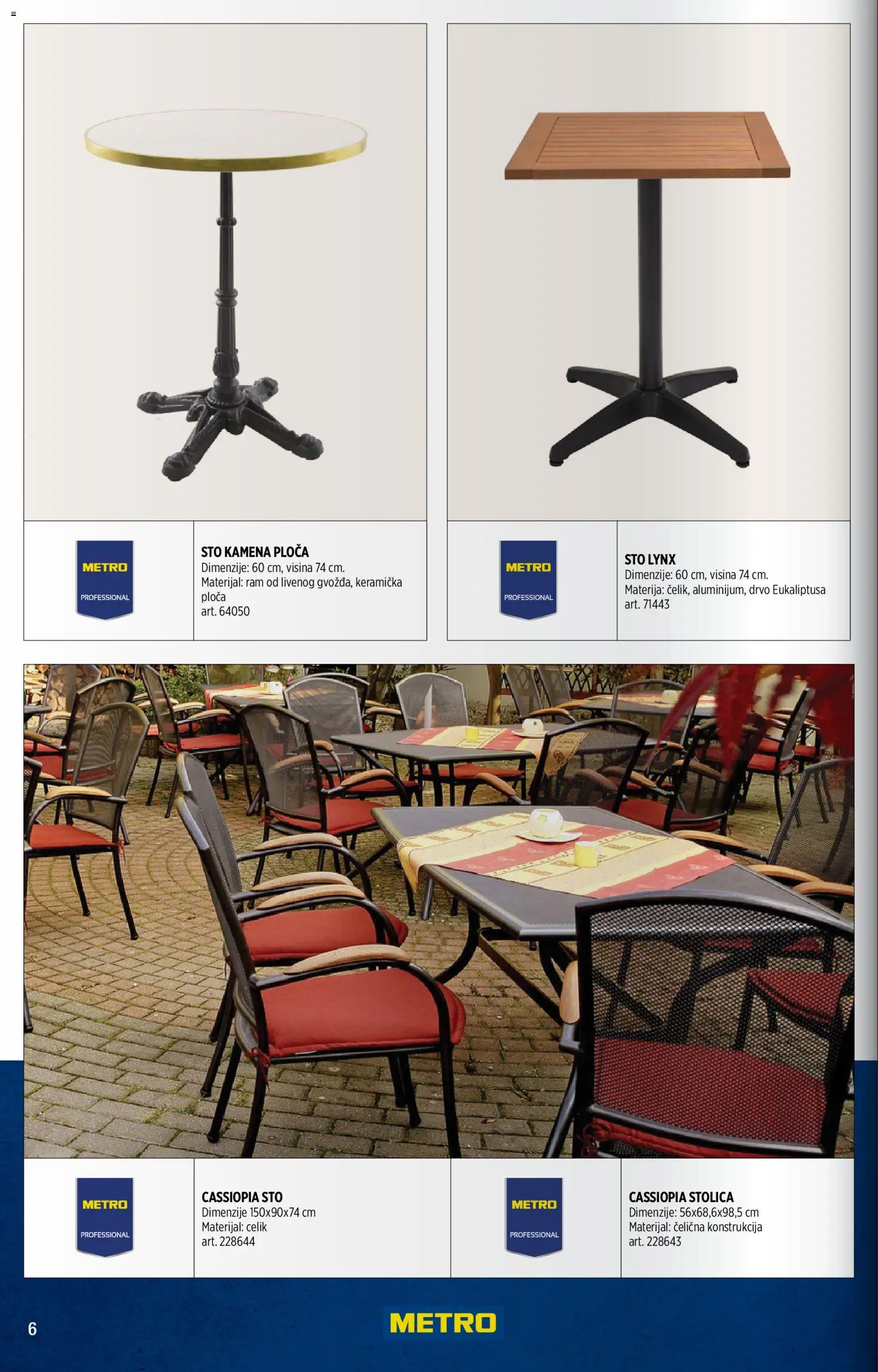 Metro katalog - važi od 01.05.2026 | Strana: 6 | Proizvode: Sto, Stolica