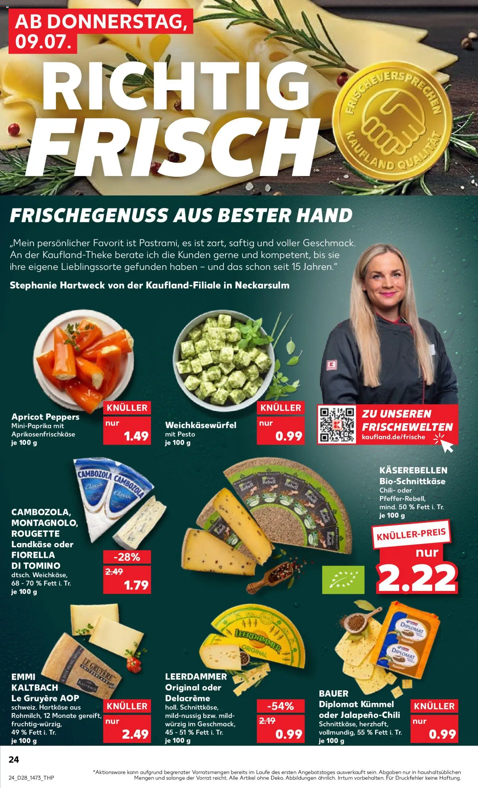 Kaufland Prospekt Berlin – gültig ab 09.07.2026 | Seite: 24 | Produkte: Leerdammer, Chili