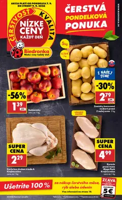 Biedronka leták platný od 07.09.2026