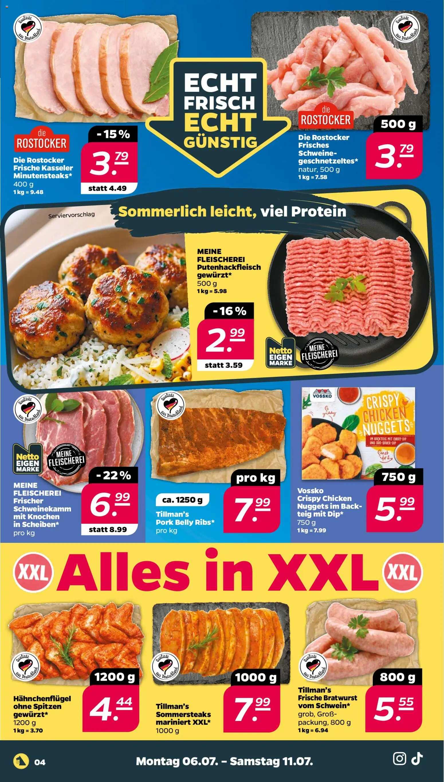Netto Prospekt – gültig ab 06.07.2026 | Seite: 4 | Produkte: Bratwurst