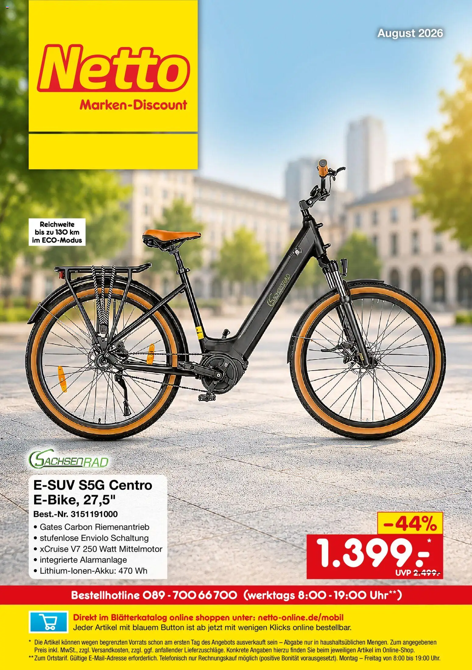 Netto Marken-Discount Online-Sonderangebote – gültig ab 01.08.2026 | Seite: 1 | Produkte: Uhr