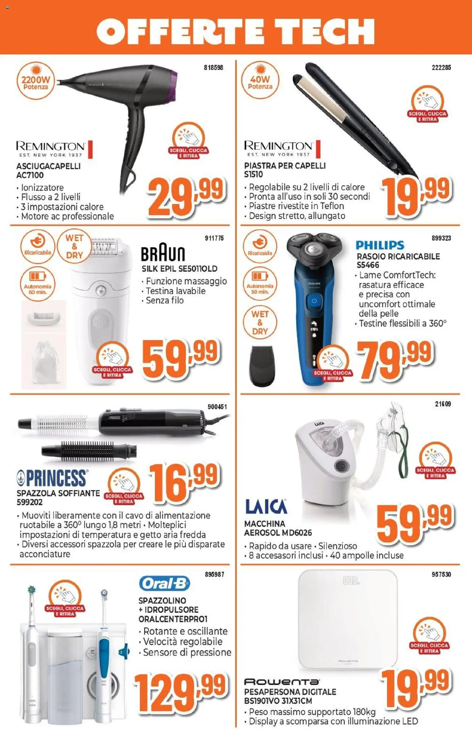 Volantino Expert del 04.06.2026 | Pagina: 20 | Prodotti: Rasoio, Spazzolino, Cavo, Piastra per capelli