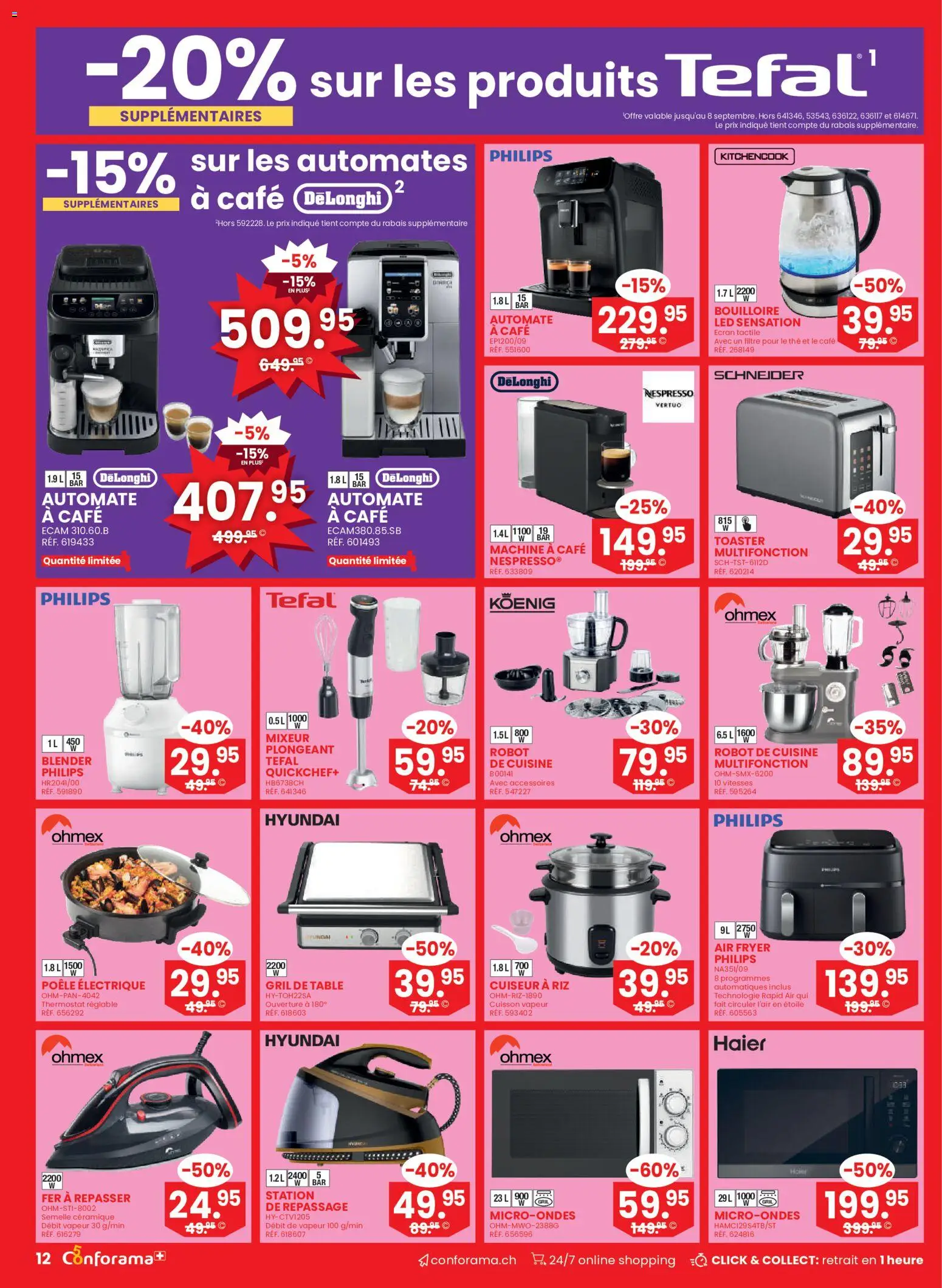 Conforama aktionen FR Nr 36 – gültig ab 02.09.2026 | Seite: 12 | Produkte: Toaster, Philips