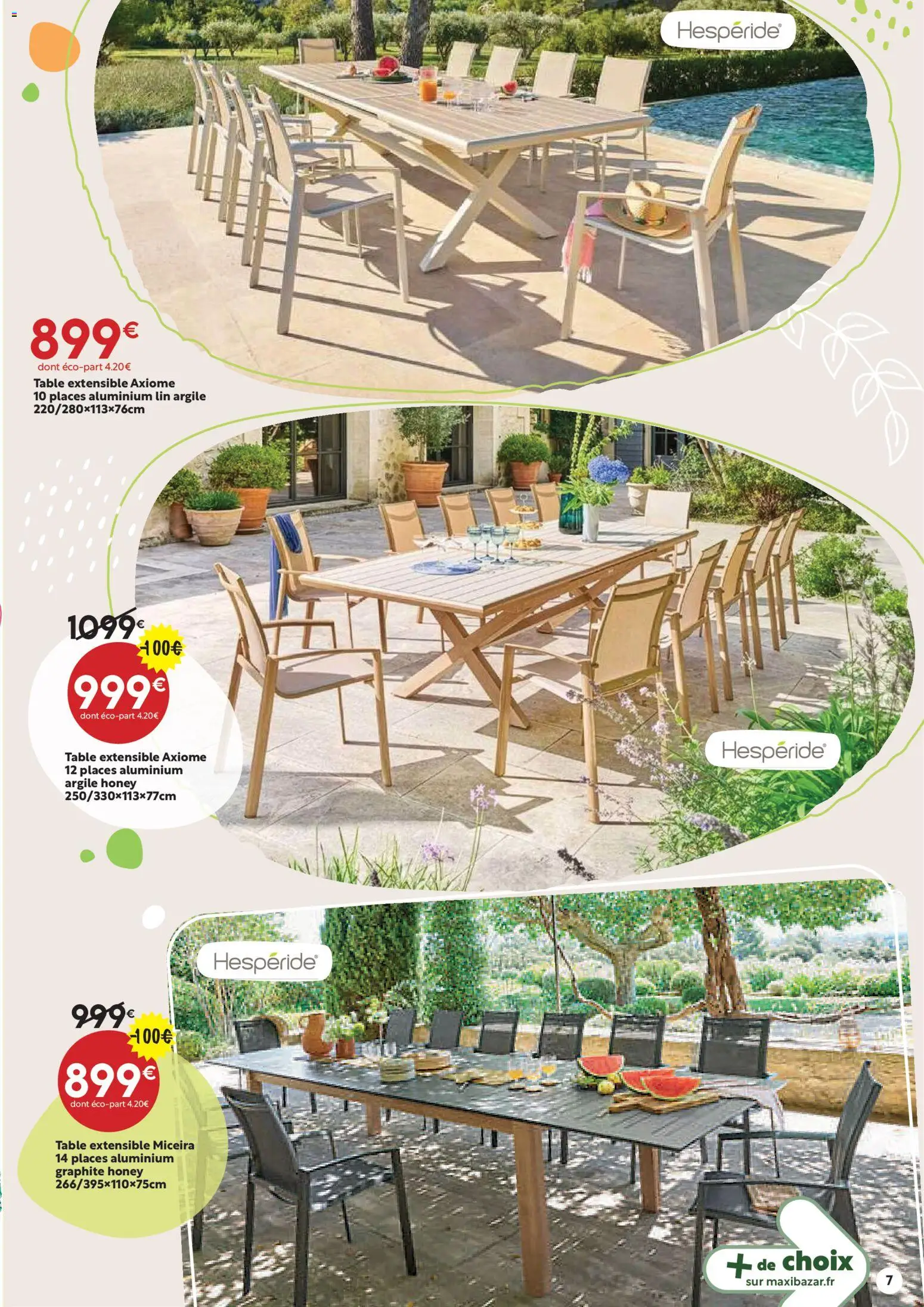 {H1} | Page: 7 | Produits: Table extensible, Argile, Table
