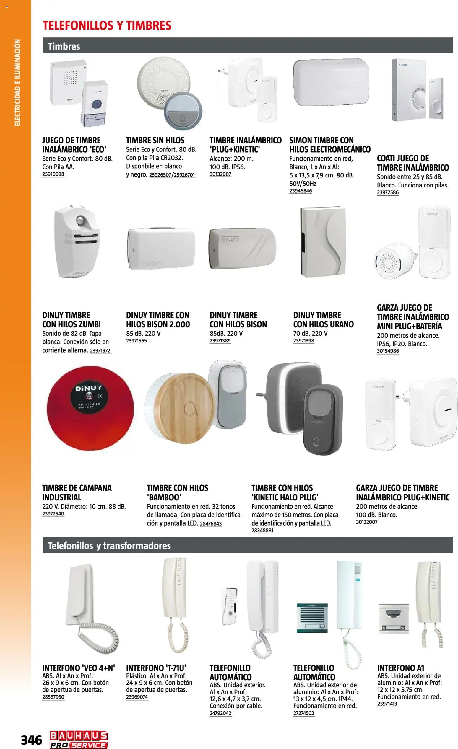 Bauhaus ProService │ válido desde el 11/05/2026 | Página: 346 | Productos: Iluminación