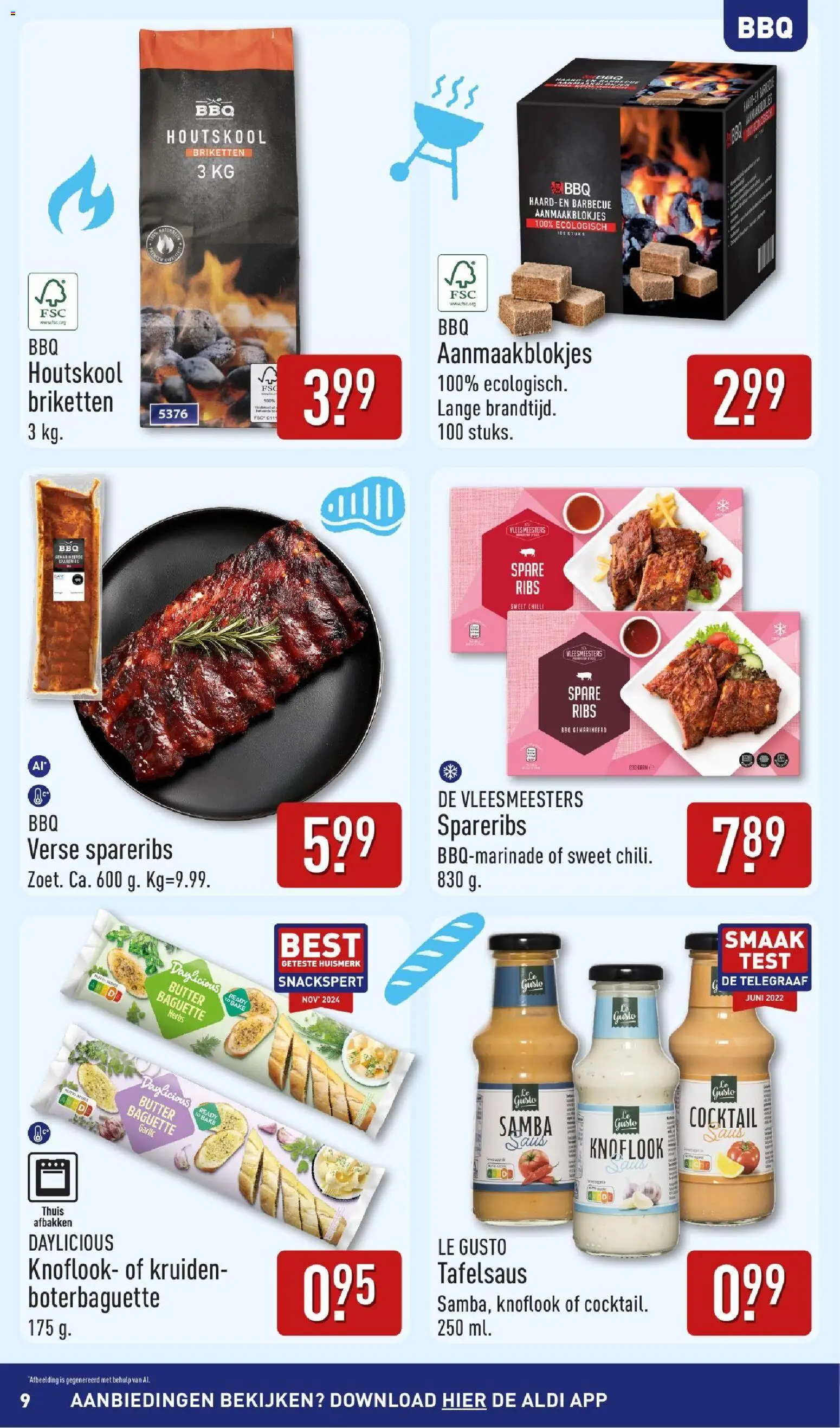 {H1} | Pagina: 9 | Producten: Kisperec, Baguette, Saus, Magazine