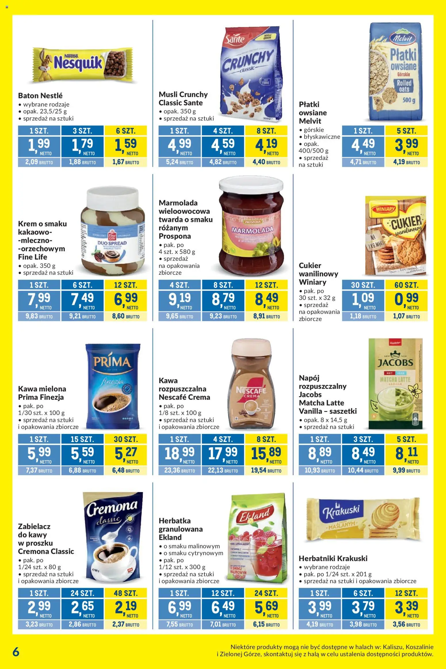 Makro gazetka - Kupujesz więcej płacisz mniej od 29.09.2026 | Strona: 6 | Produkty: Jacobs, Nescafe, Herbatniki, Kawa