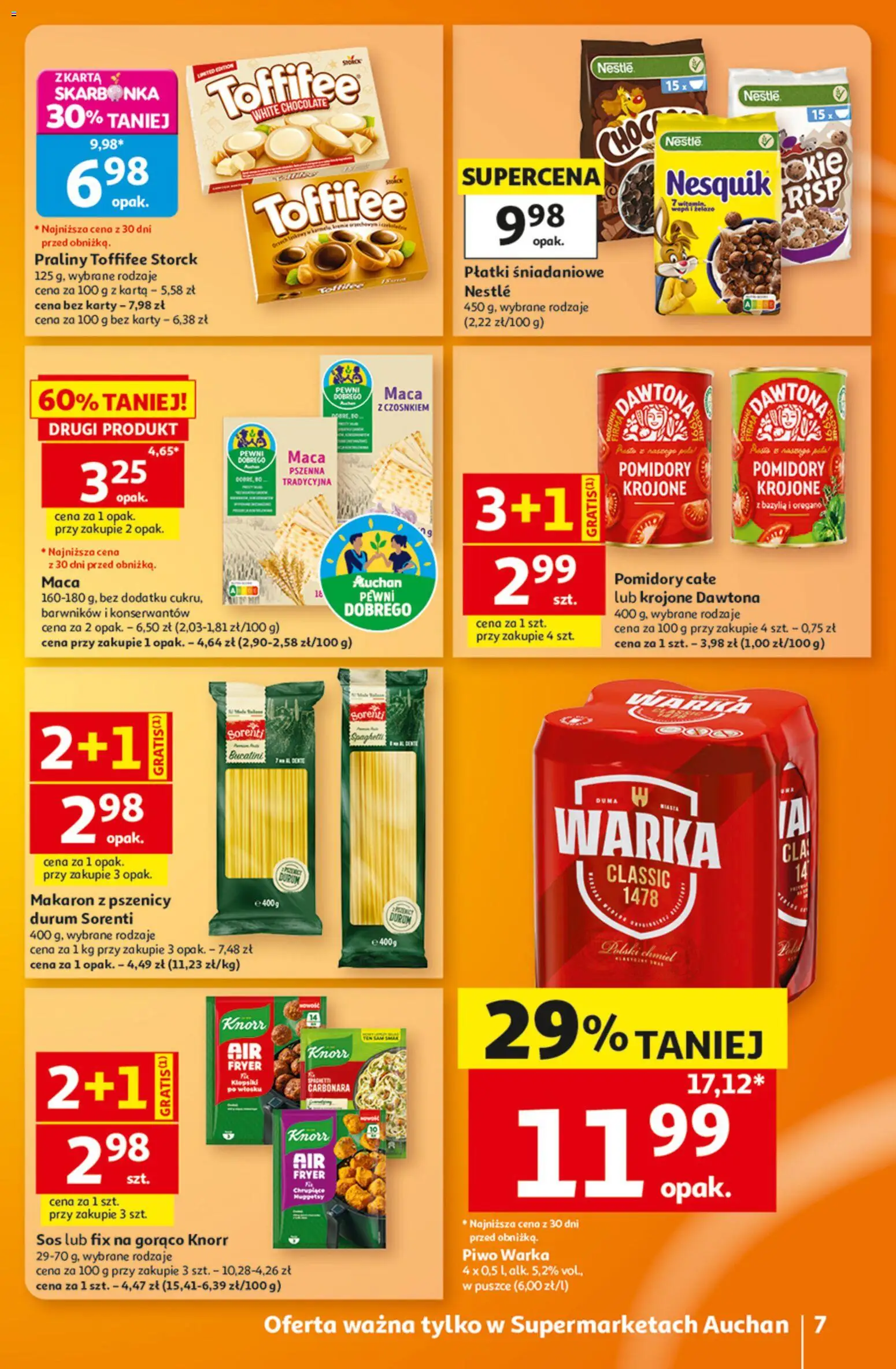 Auchan gazetka od 27.08.2026 | Strona: 7 | Produkty: Karta, Pesto, Nuggetsy, Sos