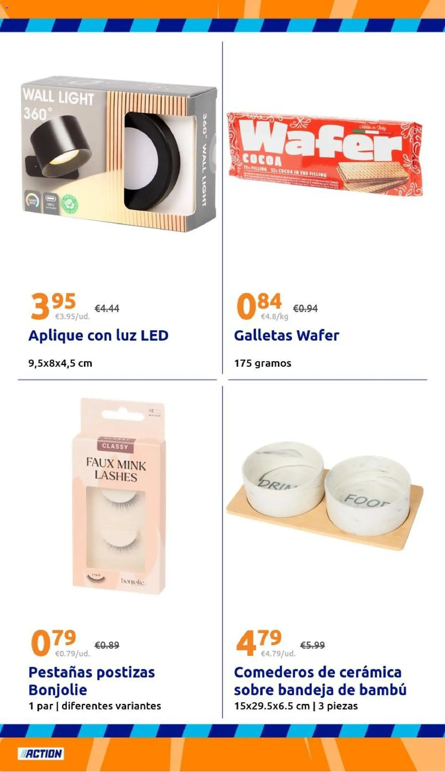 Action folleto │ válido desde el 23/09/2026 | Página: 22 | Productos: Pestañas postizas, Luz LED, Galletas, Bandeja